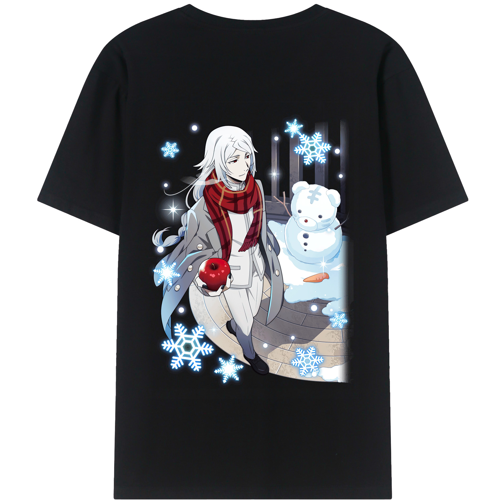 （画像用） 文豪ストレイドッグス Bungo Stray Dogs 綿100％半袖Tシャツ（背面プリント）