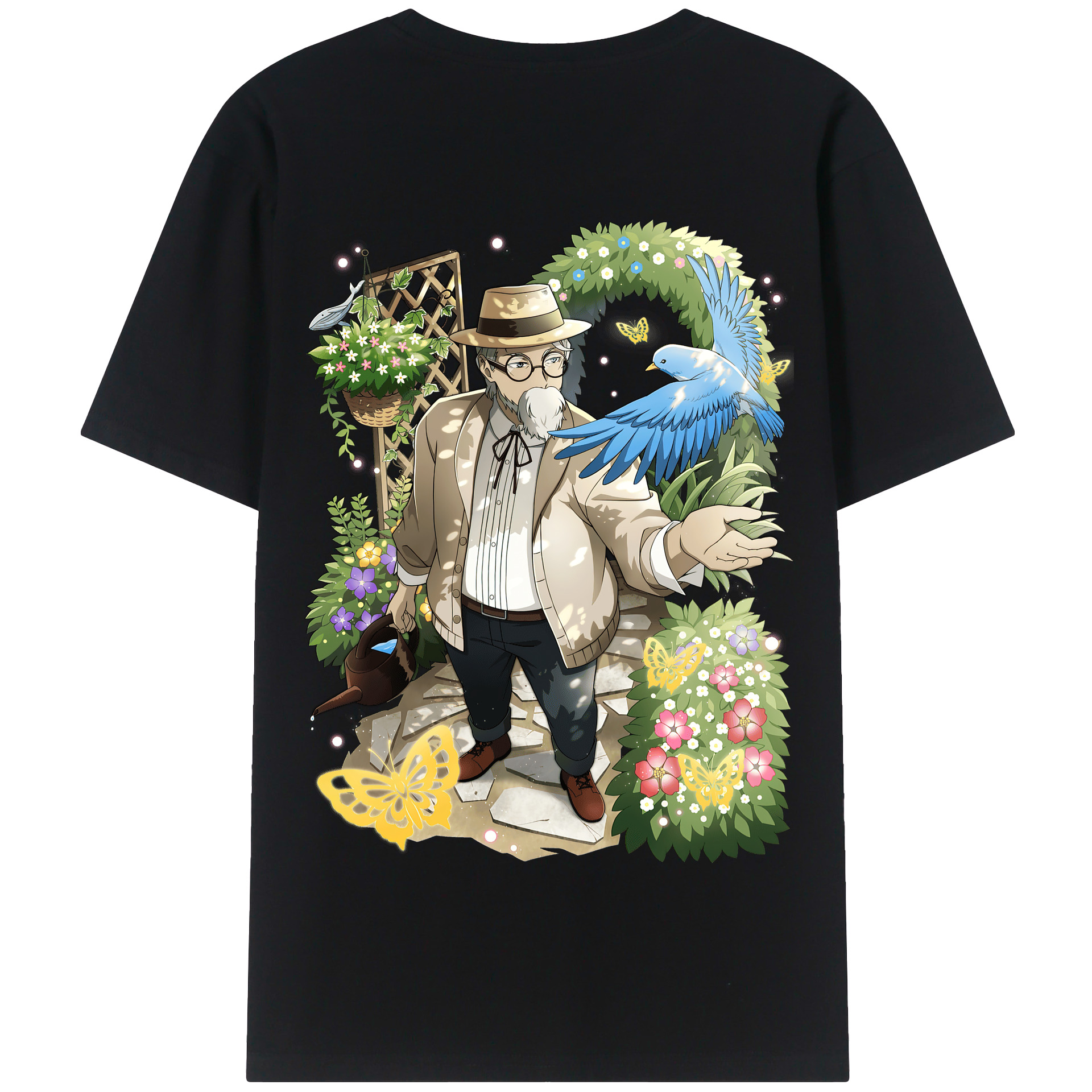 （画像用） 文豪ストレイドッグス Bungo Stray Dogs 綿100％半袖Tシャツ（背面プリント）