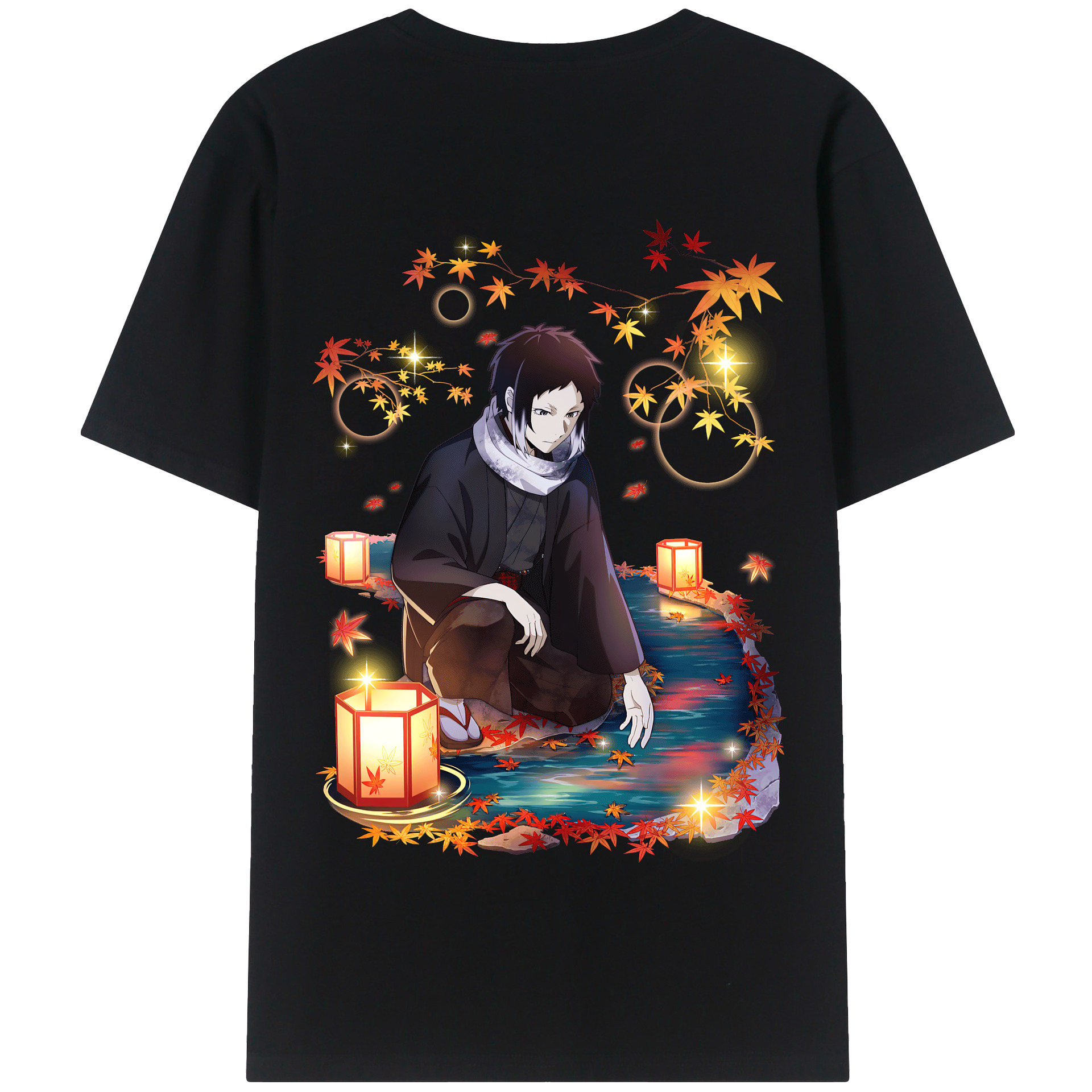 （画像用） 文豪ストレイドッグス Bungo Stray Dogs 綿100％半袖Tシャツ（背面プリント）