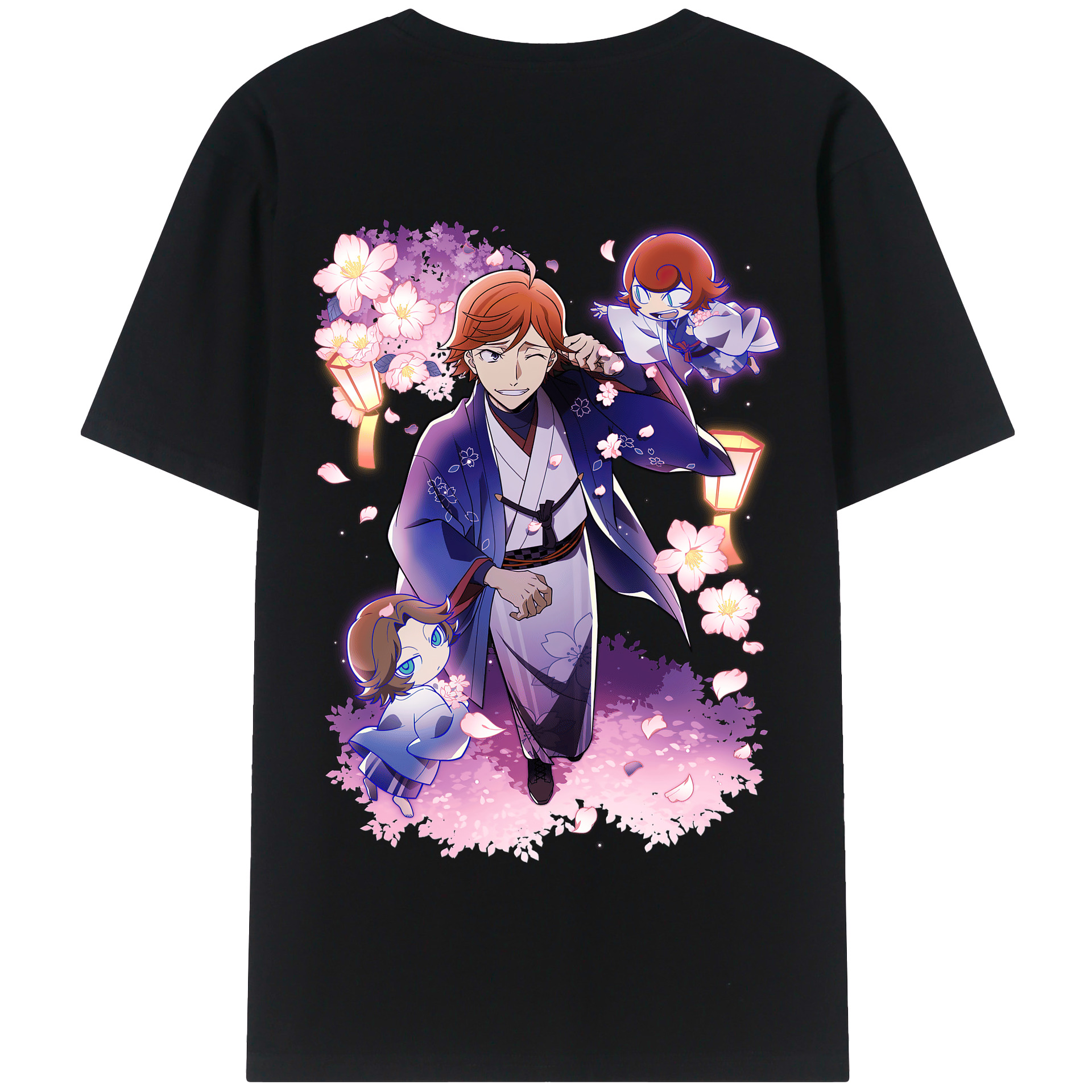（画像用） 文豪ストレイドッグス Bungo Stray Dogs 綿100％半袖Tシャツ（背面プリント）