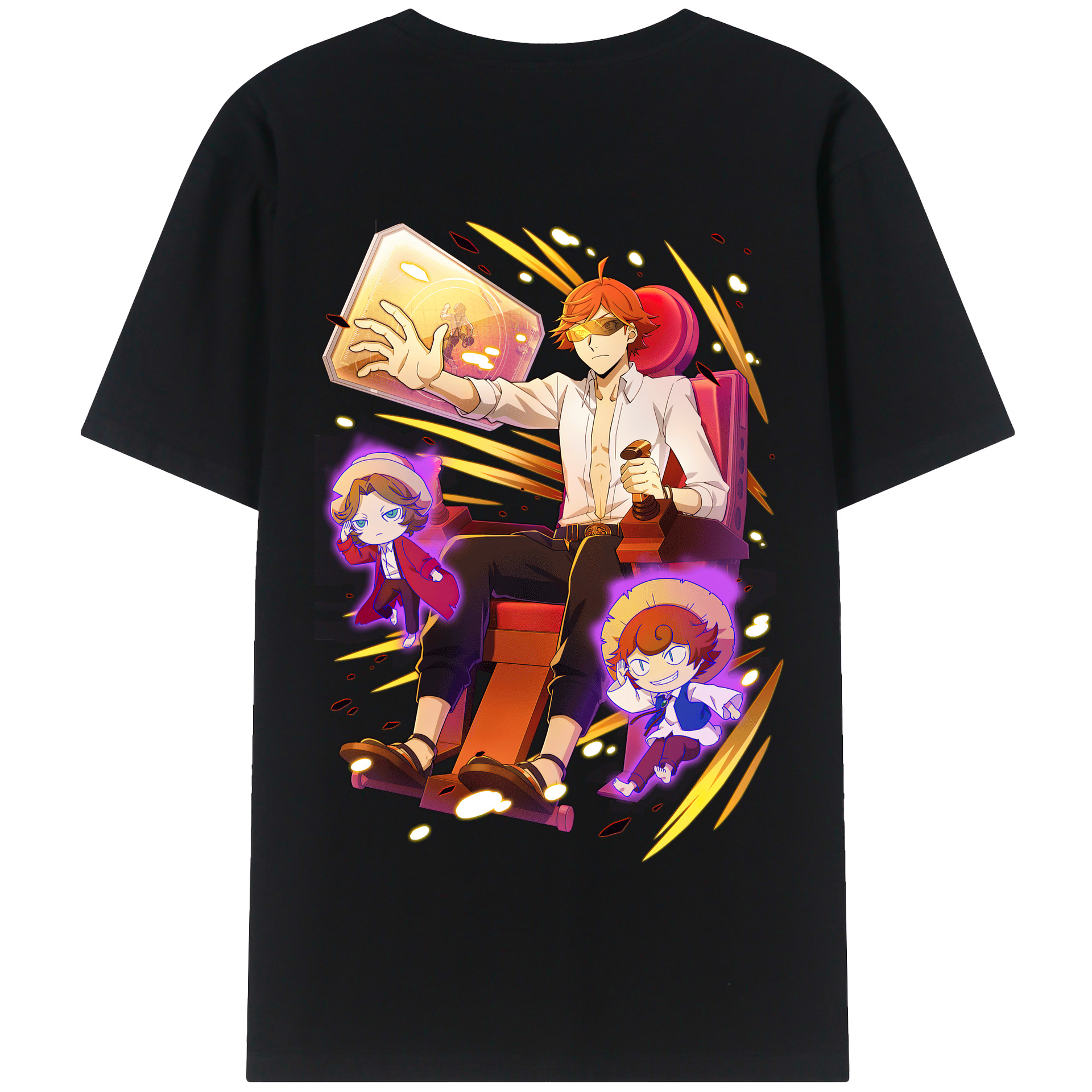 （画像用） 文豪ストレイドッグス Bungo Stray Dogs 綿100％半袖Tシャツ（背面プリント）