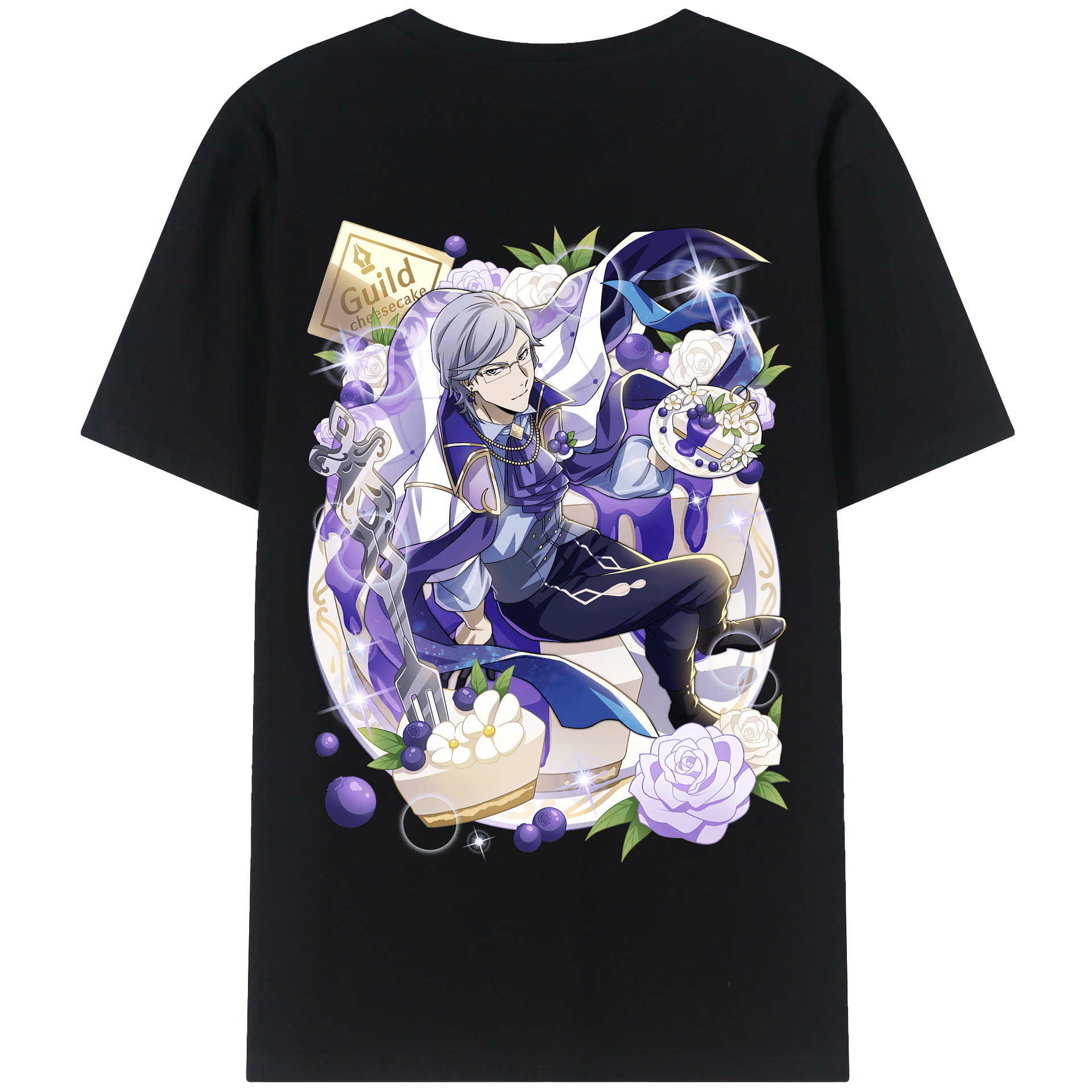 （画像用） 文豪ストレイドッグス Bungo Stray Dogs 綿100％半袖Tシャツ（背面プリント）