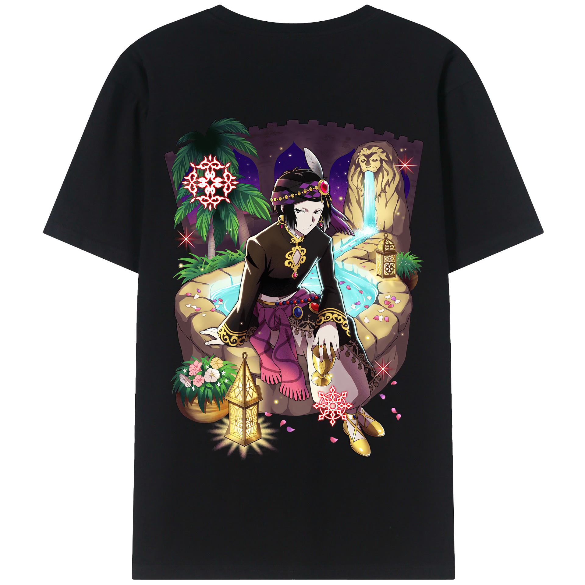 （画像用） 文豪ストレイドッグス Bungo Stray Dogs 綿100％半袖Tシャツ（背面プリント）