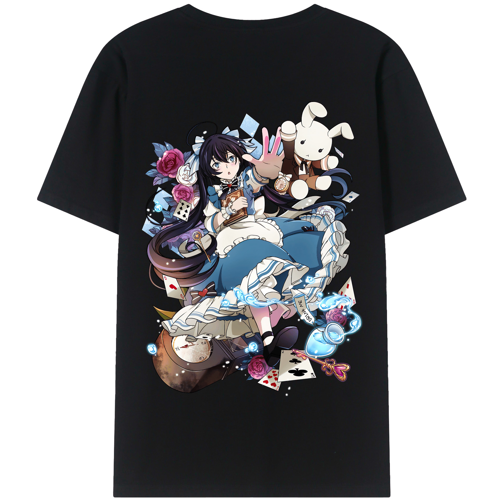 （画像用） 文豪ストレイドッグス Bungo Stray Dogs 綿100％半袖Tシャツ（背面プリント）