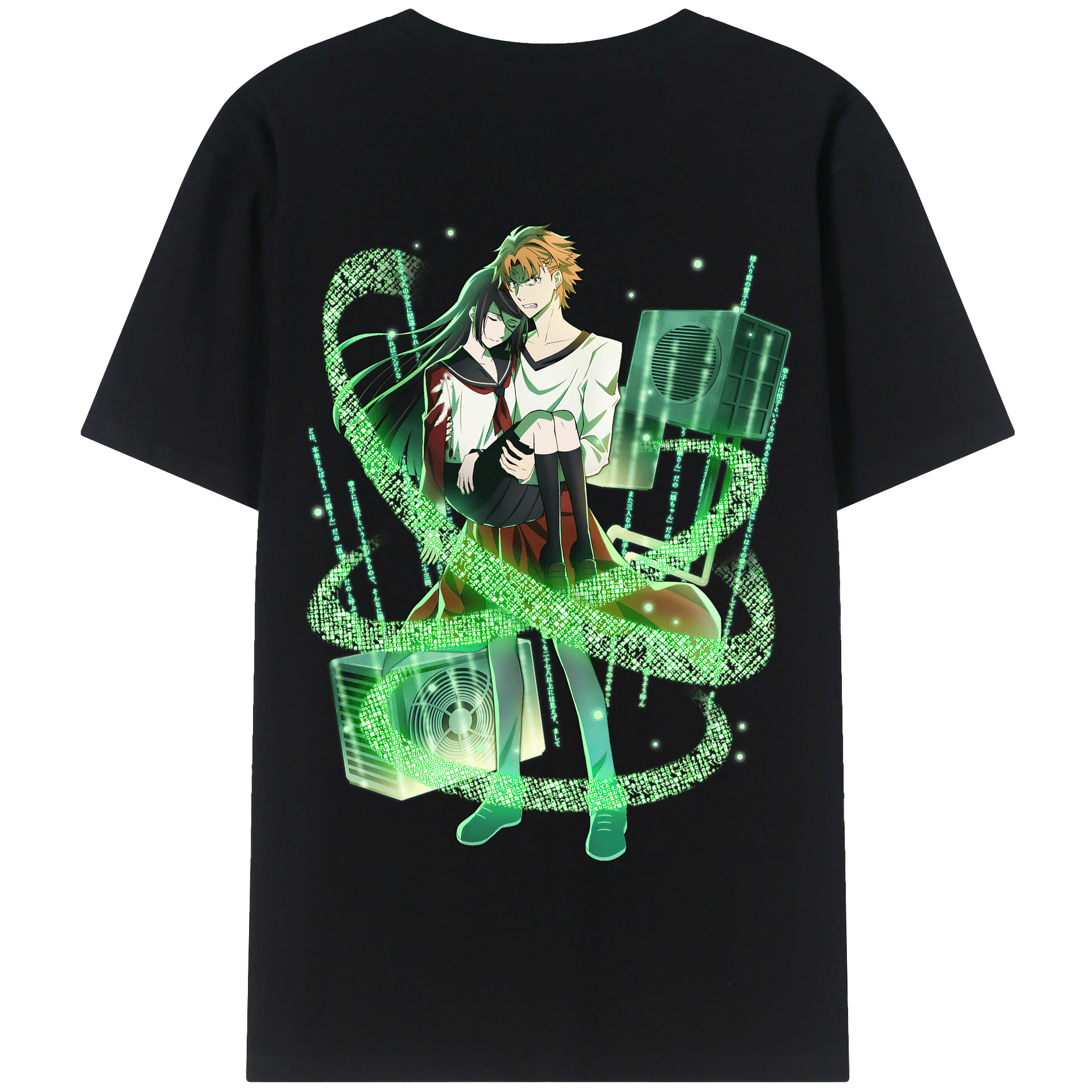 （画像用） 文豪ストレイドッグス Bungo Stray Dogs 綿100％半袖Tシャツ（背面プリント）