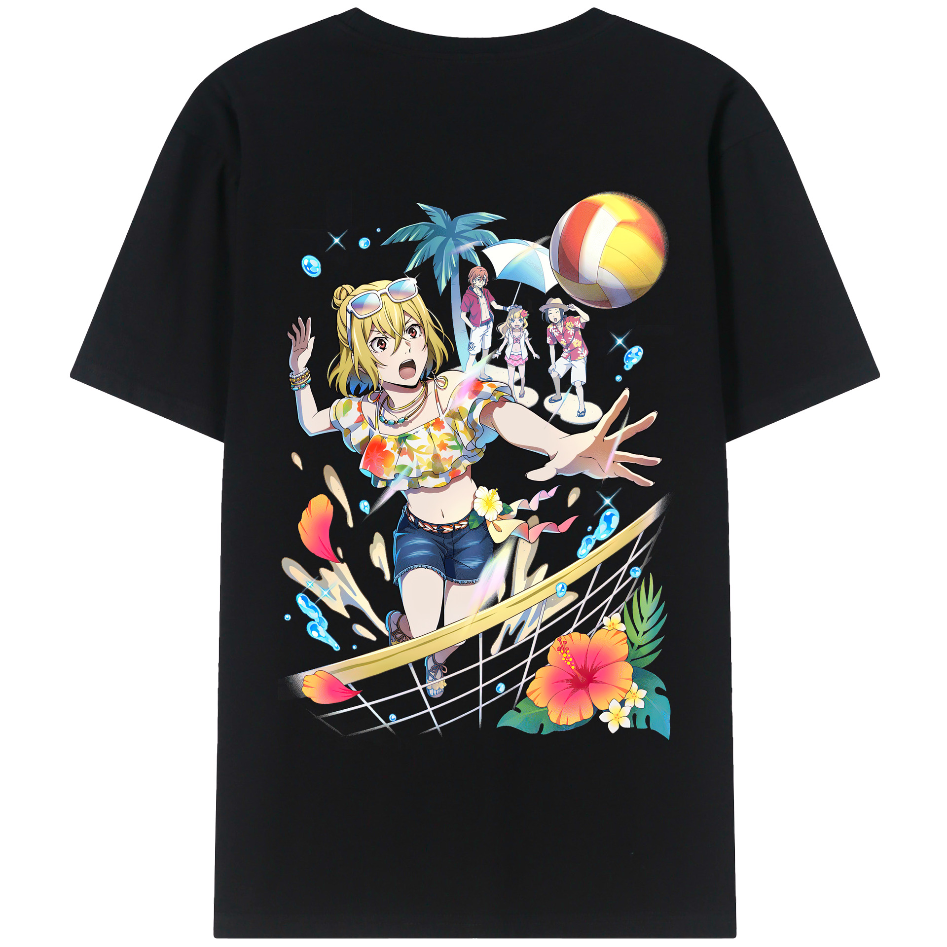 （画像用） 文豪ストレイドッグス Bungo Stray Dogs 綿100％半袖Tシャツ（背面プリント）
