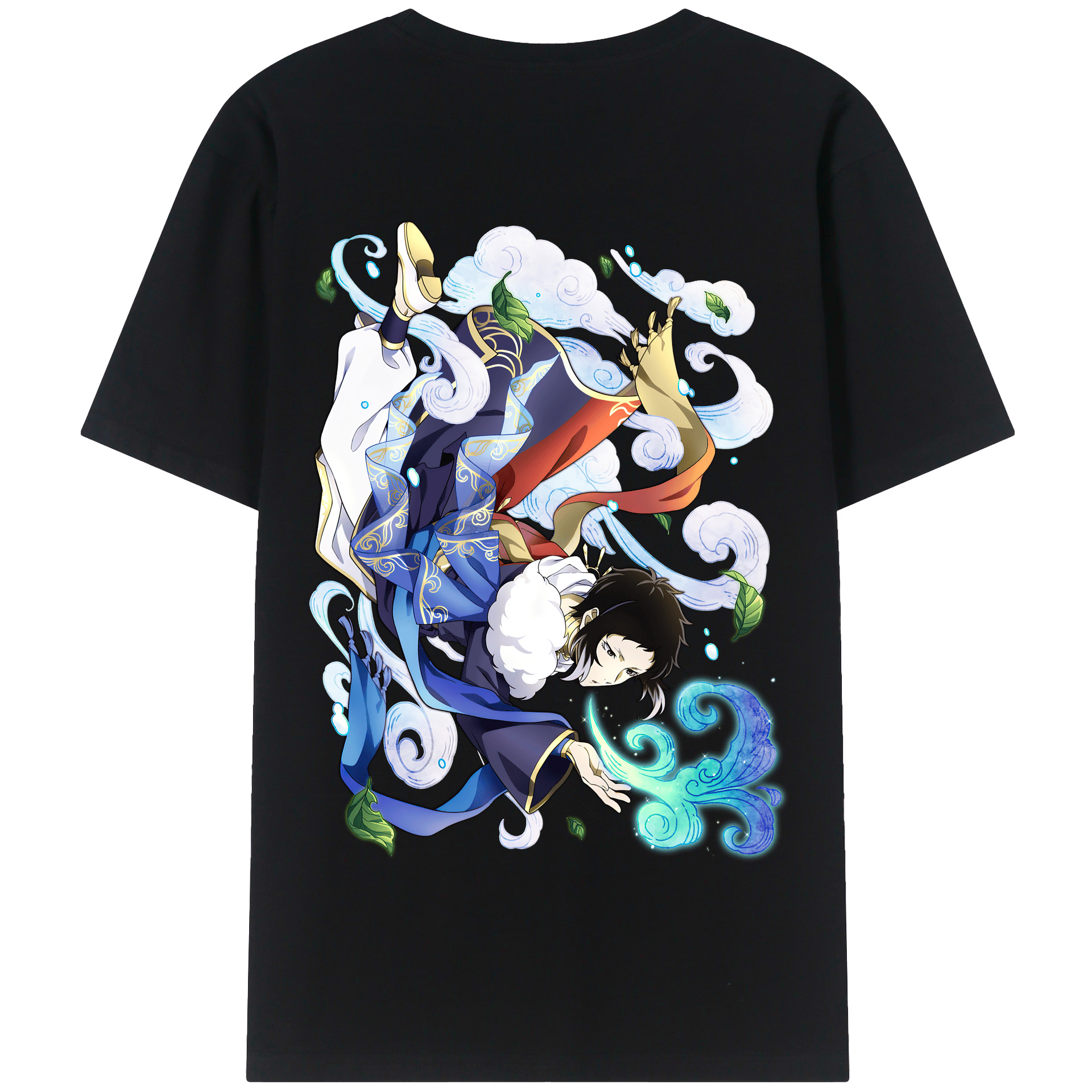 （画像用） 文豪ストレイドッグス Bungo Stray Dogs 綿100％半袖Tシャツ（背面プリント）