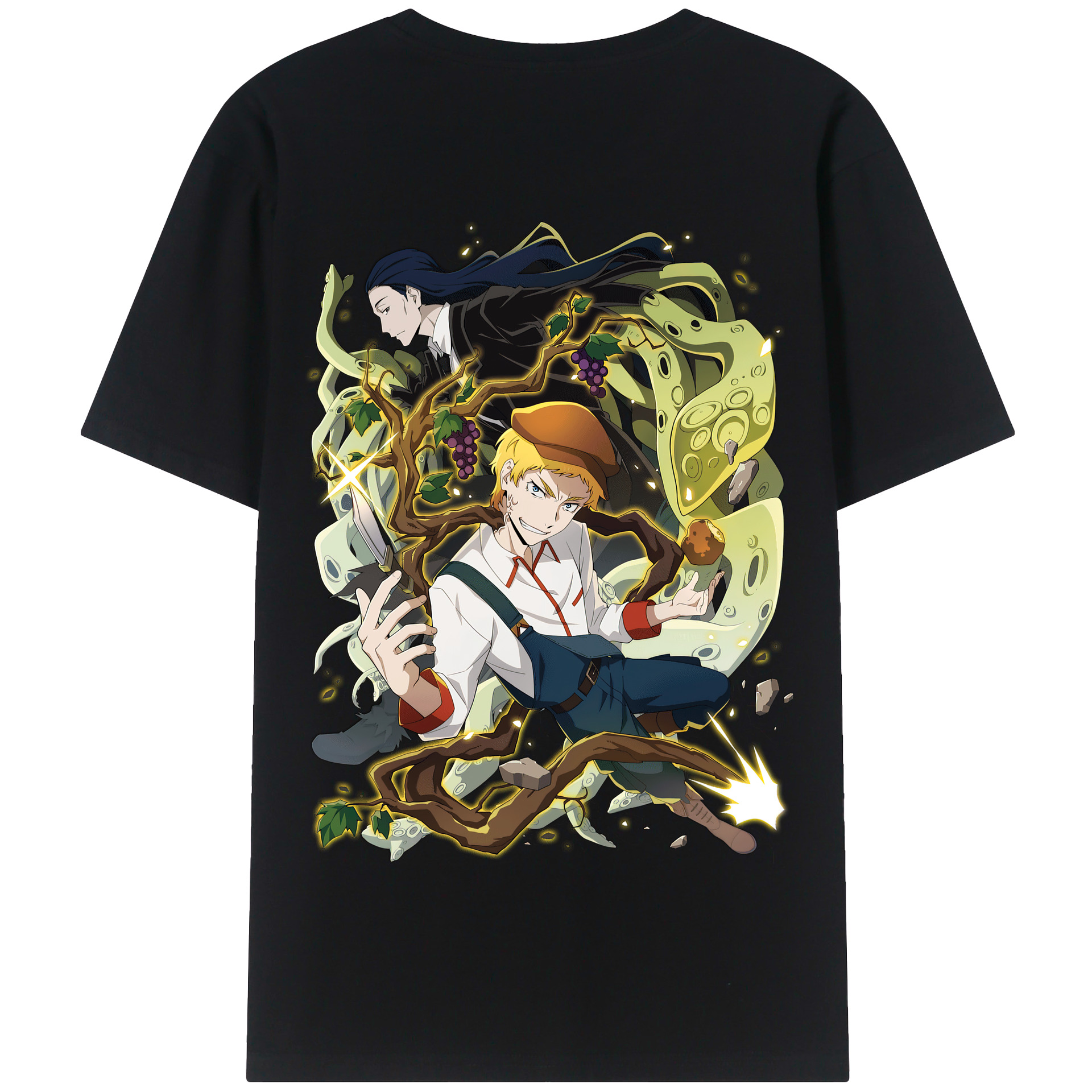 （画像用） 文豪ストレイドッグス Bungo Stray Dogs 綿100％半袖Tシャツ（背面プリント）