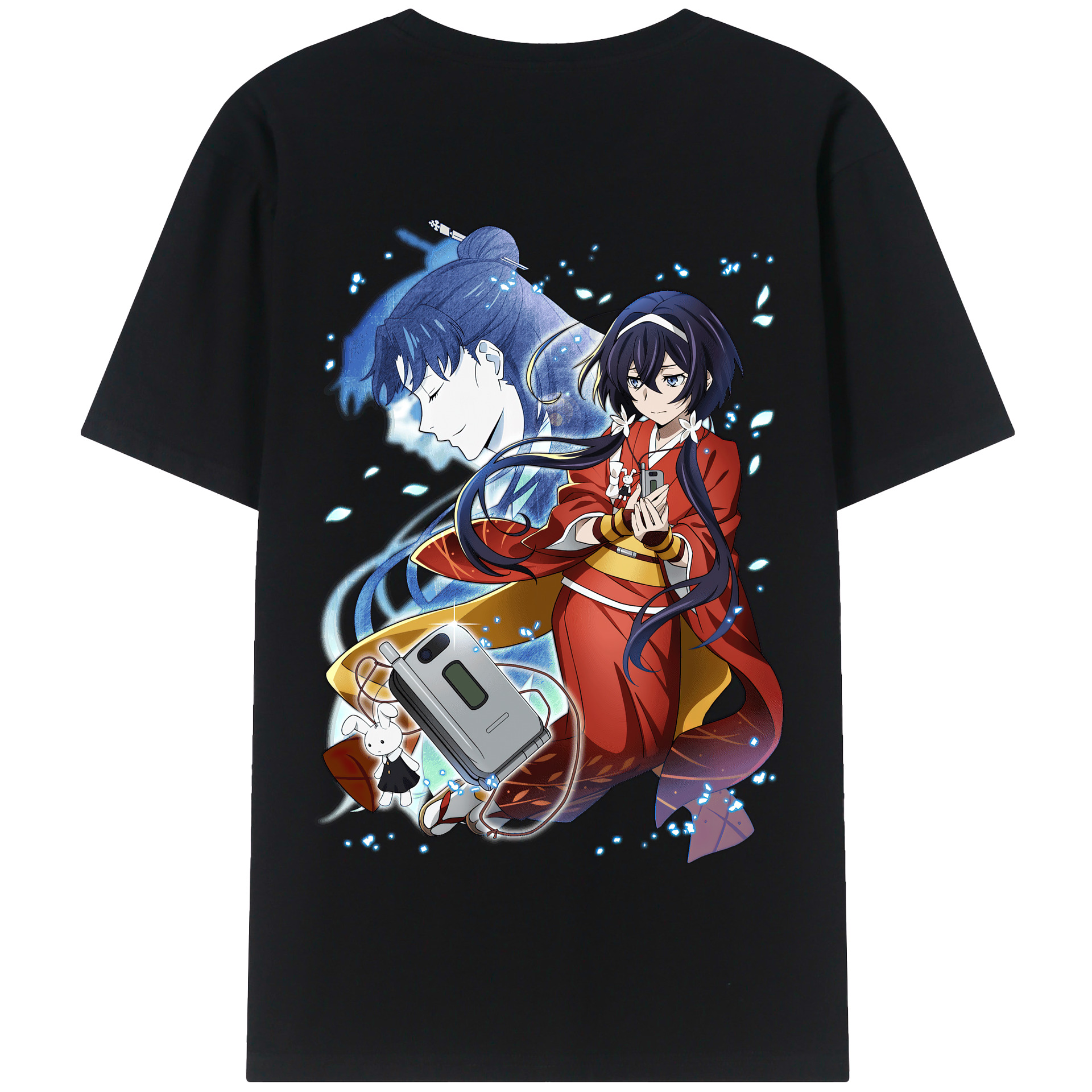 （画像用） 文豪ストレイドッグス Bungo Stray Dogs 綿100％半袖Tシャツ（背面プリント）