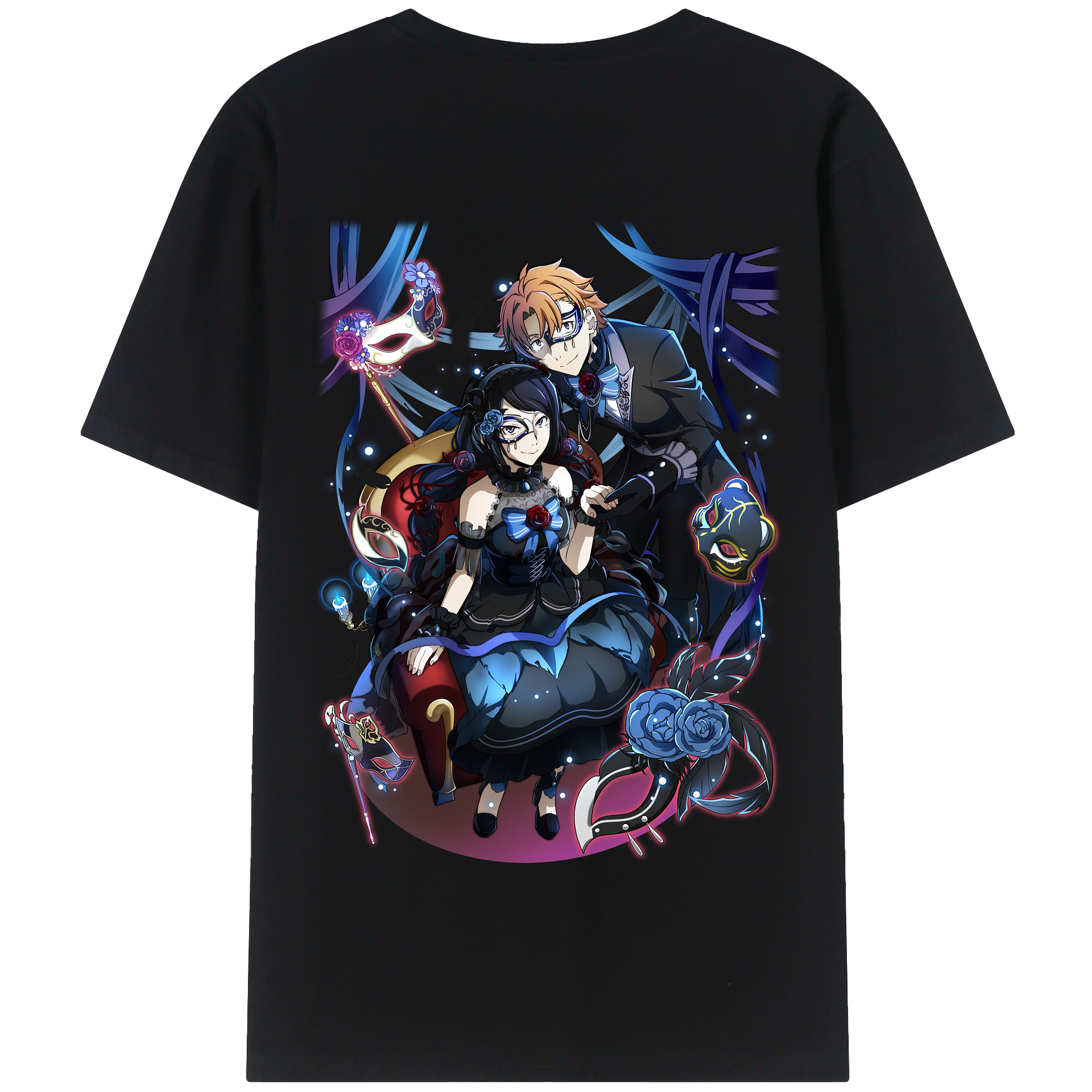 （画像用） 文豪ストレイドッグス Bungo Stray Dogs 綿100％半袖Tシャツ（背面プリント）
