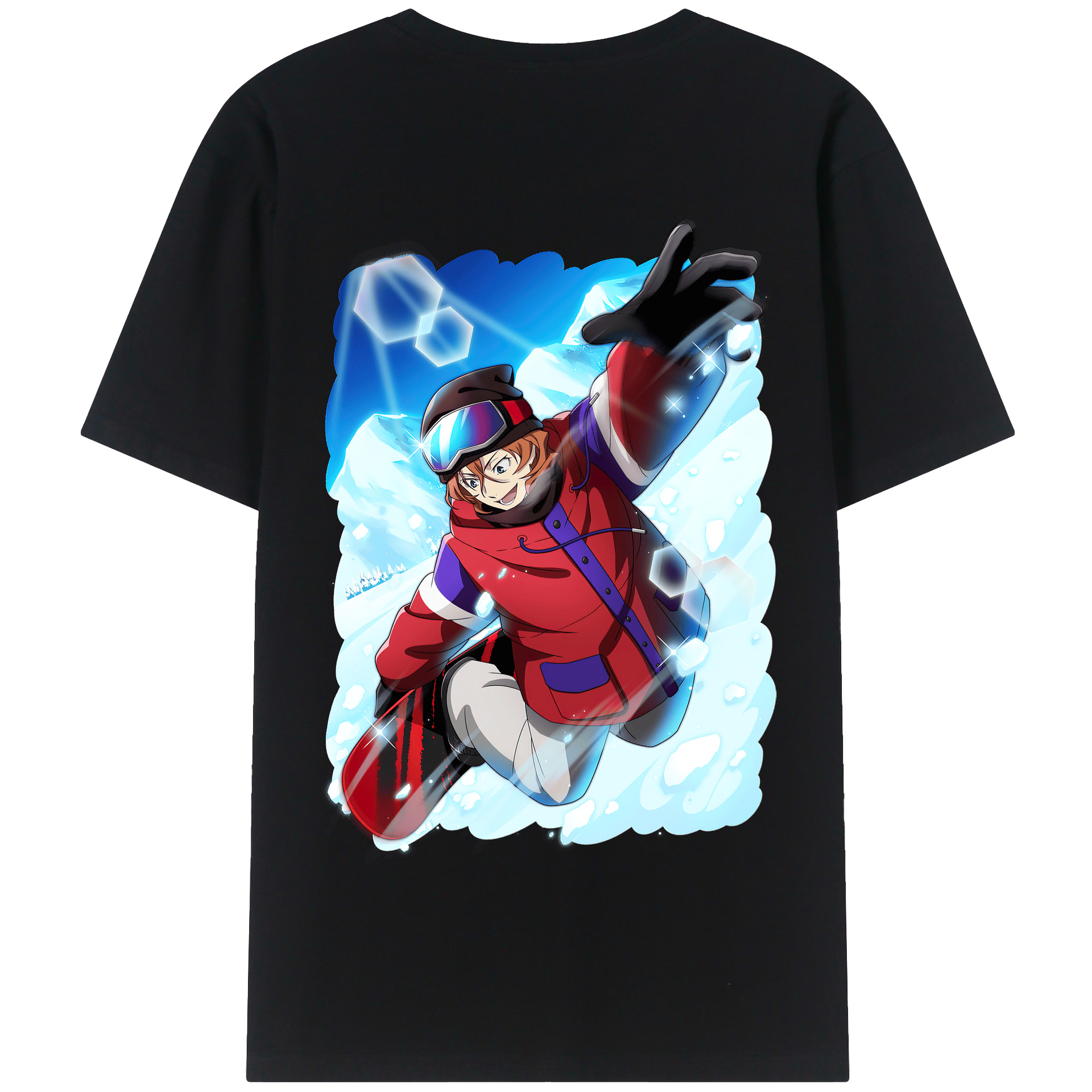 （画像用） 文豪ストレイドッグス Bungo Stray Dogs 綿100％半袖Tシャツ（背面プリント）