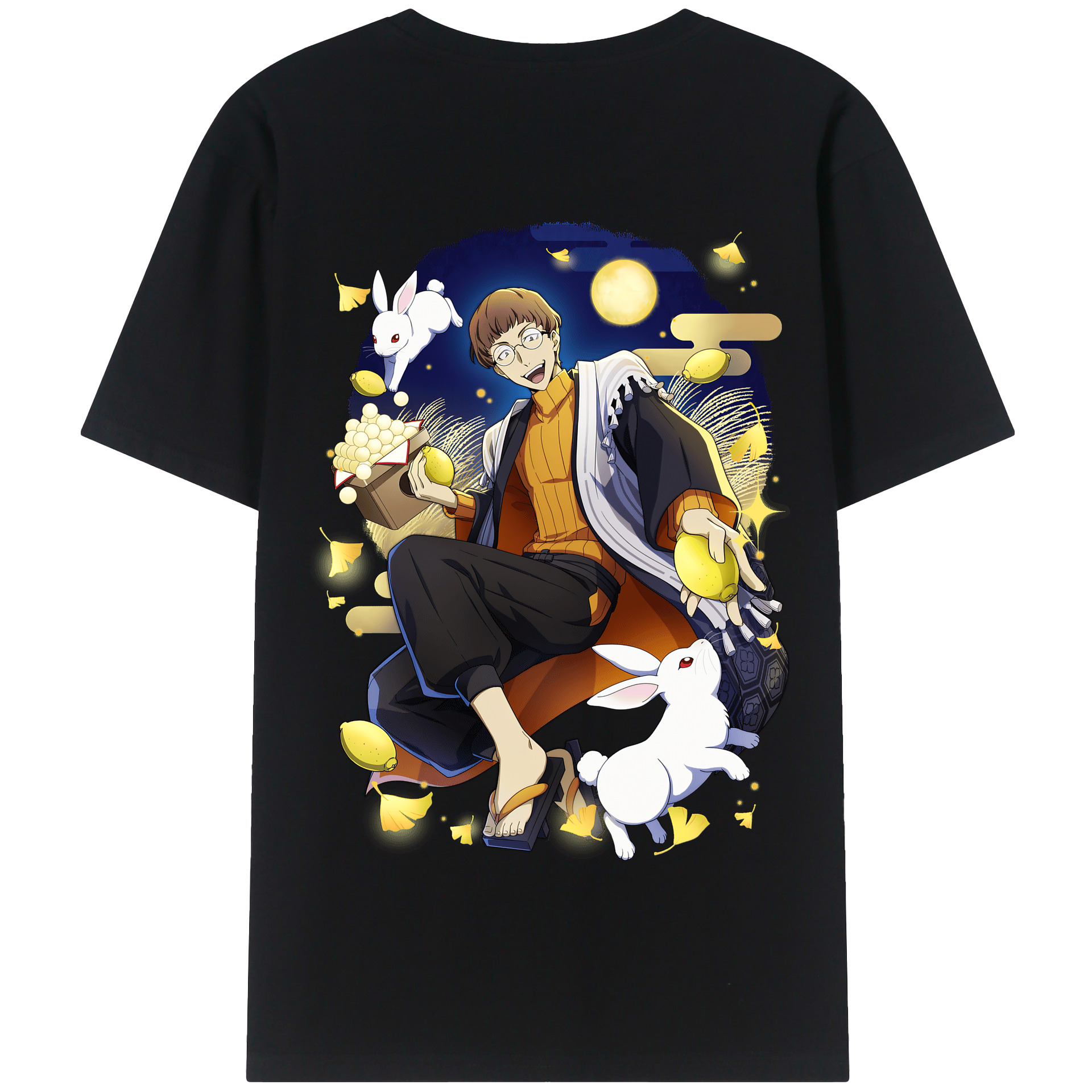 （画像用） 文豪ストレイドッグス Bungo Stray Dogs 綿100％半袖Tシャツ（背面プリント）