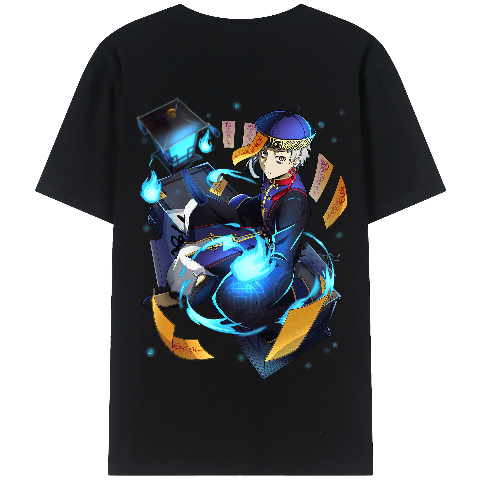 （画像用） 文豪ストレイドッグス Bungo Stray Dogs 綿100％半袖Tシャツ（背面プリント）