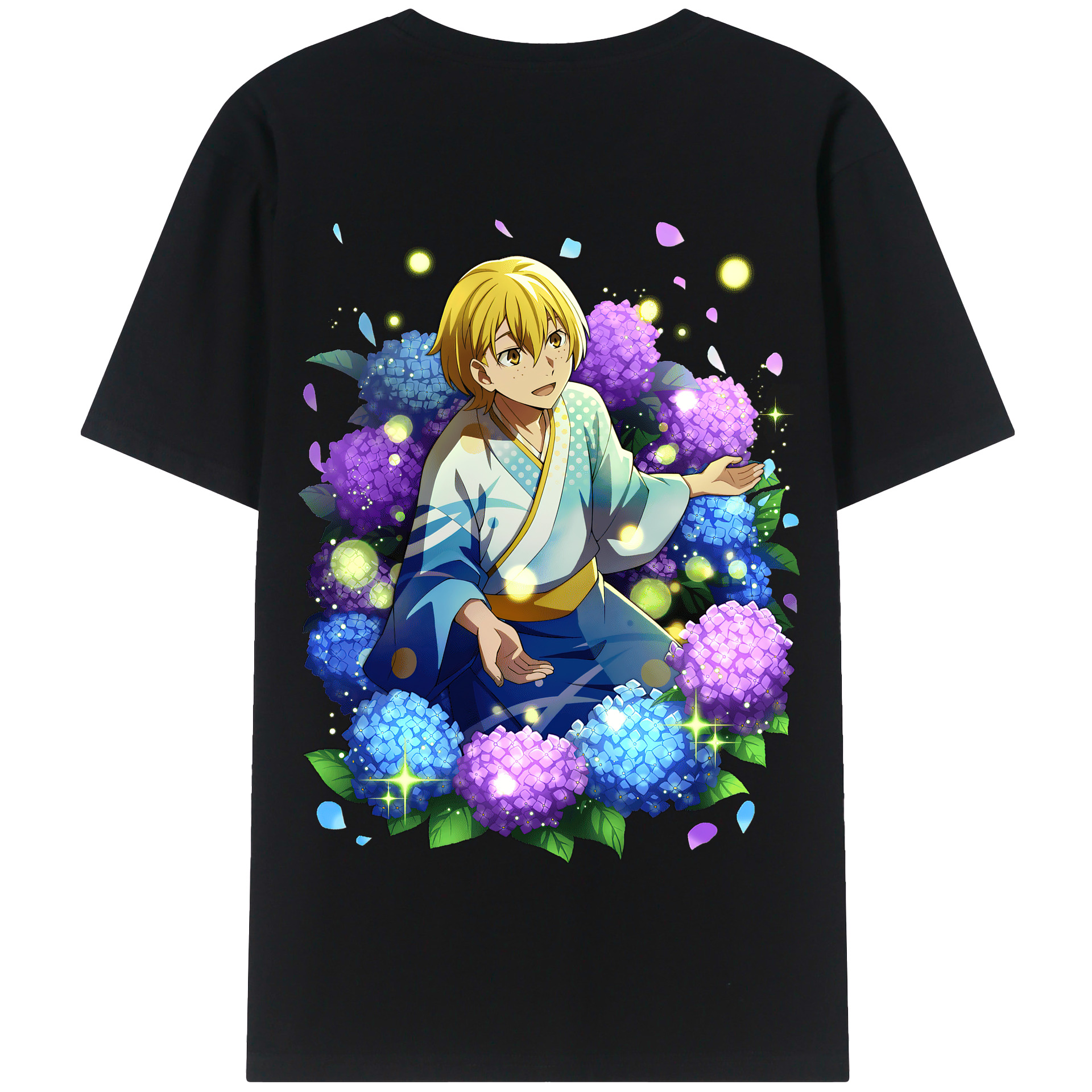 （画像用） 文豪ストレイドッグス Bungo Stray Dogs 綿100％半袖Tシャツ（背面プリント）