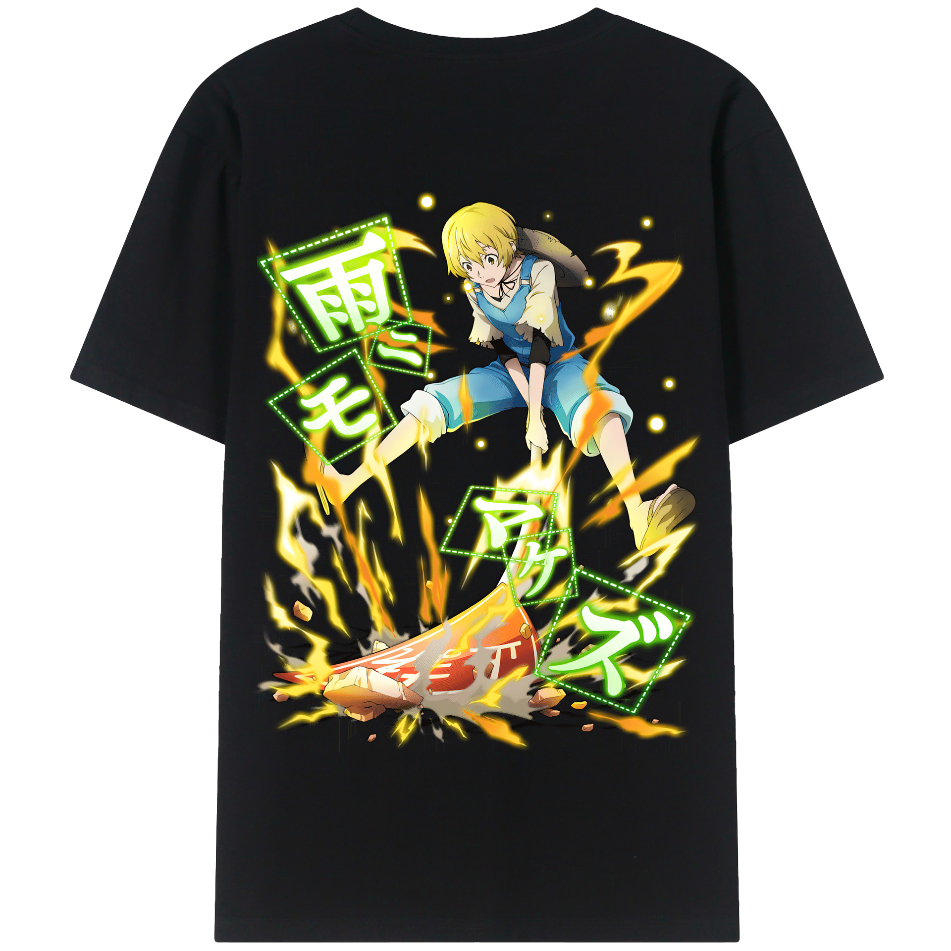 （画像用） 文豪ストレイドッグス Bungo Stray Dogs 綿100％半袖Tシャツ（背面プリント）