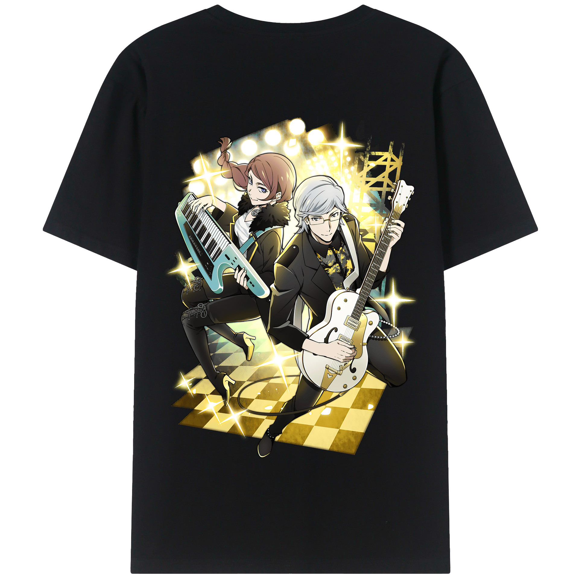 （画像用） 文豪ストレイドッグス Bungo Stray Dogs 綿100％半袖Tシャツ（背面プリント）