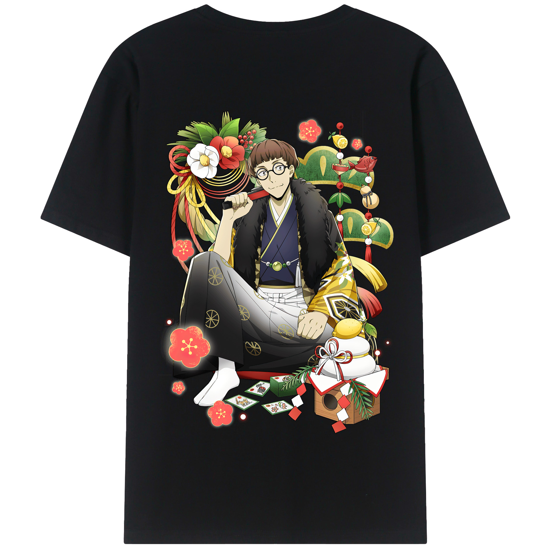 （画像用） 文豪ストレイドッグス Bungo Stray Dogs 綿100％半袖Tシャツ（背面プリント）