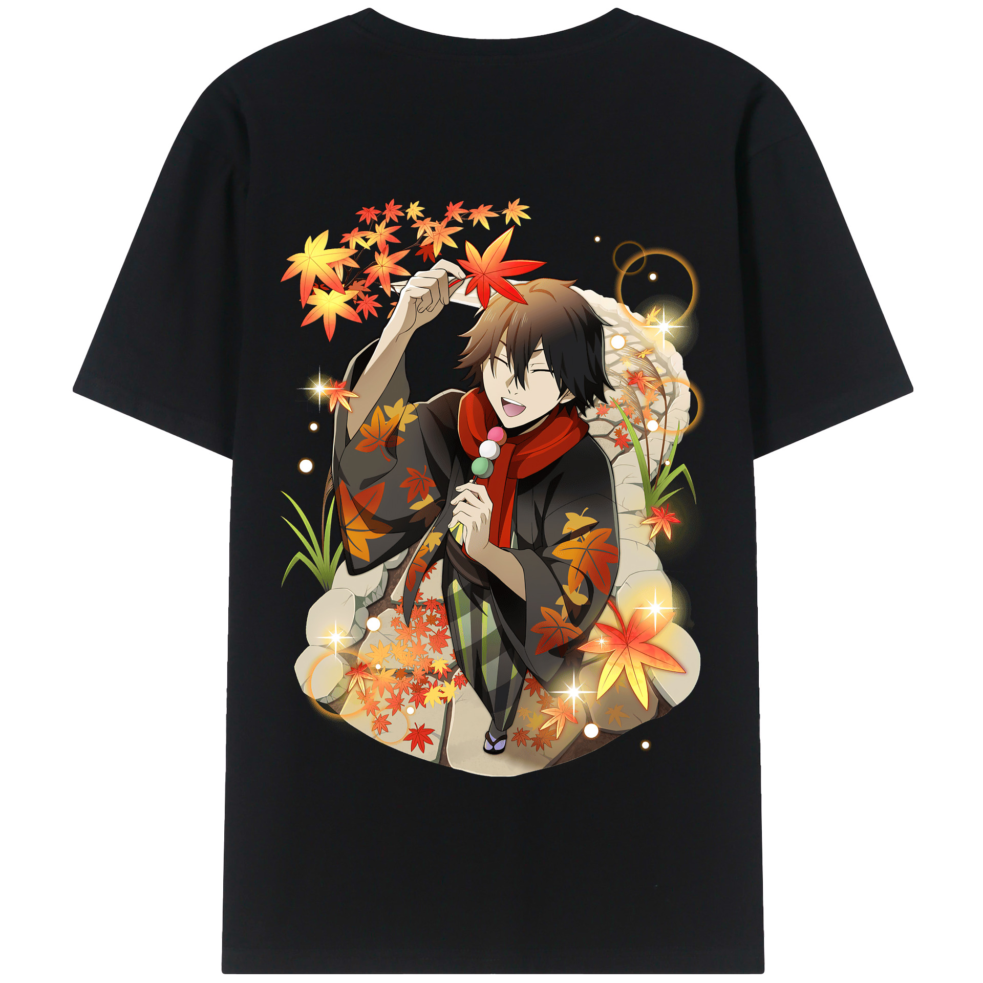 （画像用） 文豪ストレイドッグス Bungo Stray Dogs 綿100％半袖Tシャツ（背面プリント）