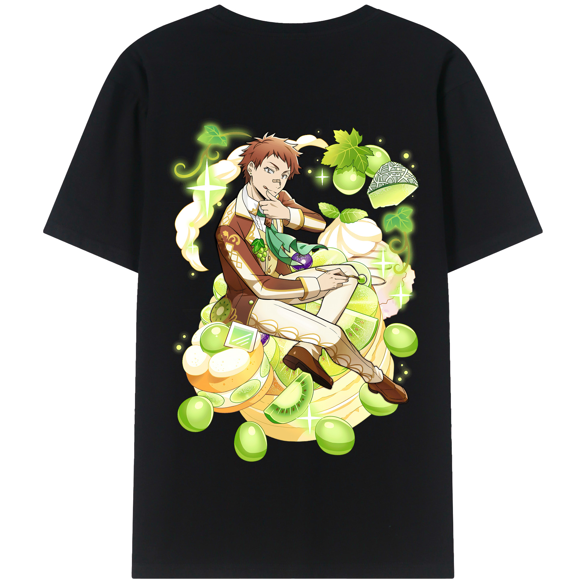 （画像用） 文豪ストレイドッグス Bungo Stray Dogs 綿100％半袖Tシャツ（背面プリント）
