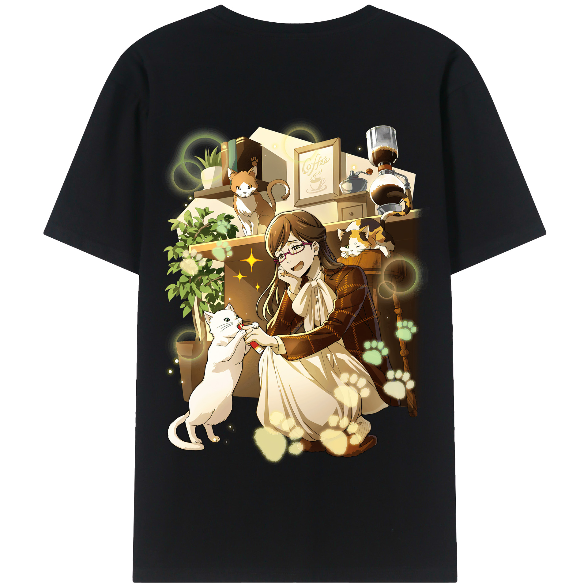 （画像用） 文豪ストレイドッグス Bungo Stray Dogs 綿100％半袖Tシャツ（背面プリント）