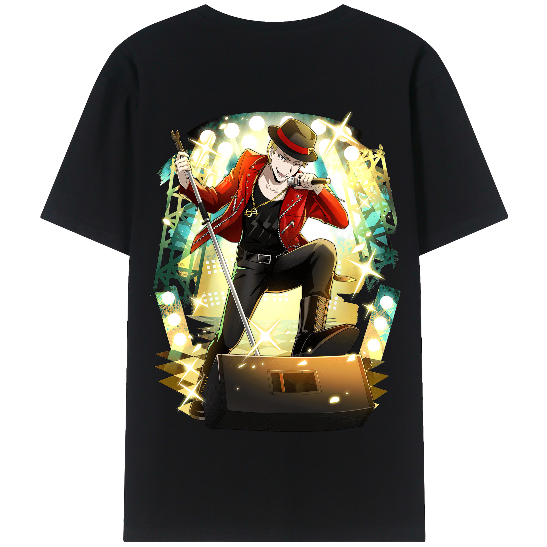 （画像用） 文豪ストレイドッグス Bungo Stray Dogs 綿100％半袖Tシャツ（背面プリント）