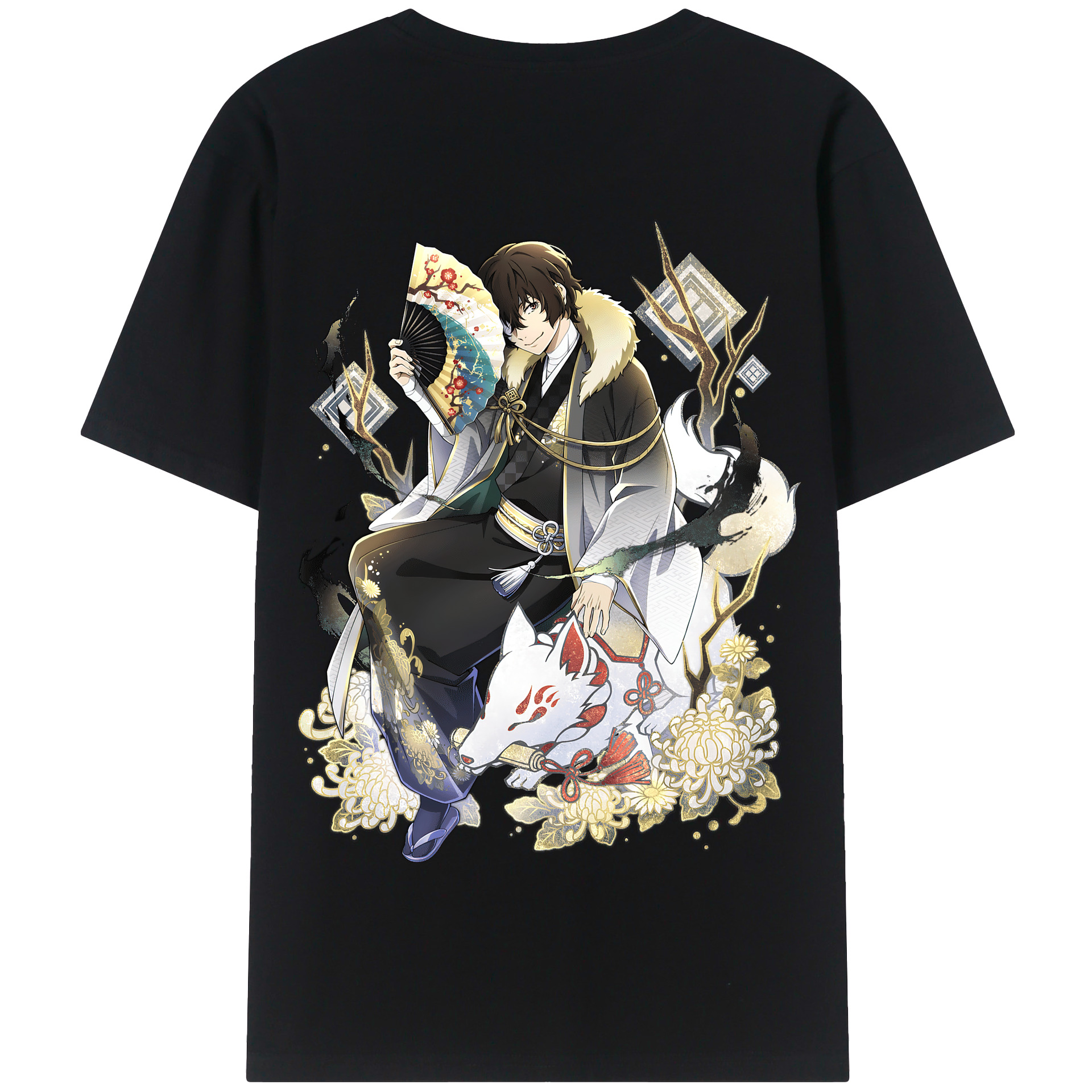 （画像用） 文豪ストレイドッグス Bungo Stray Dogs 綿100％半袖Tシャツ（背面プリント）