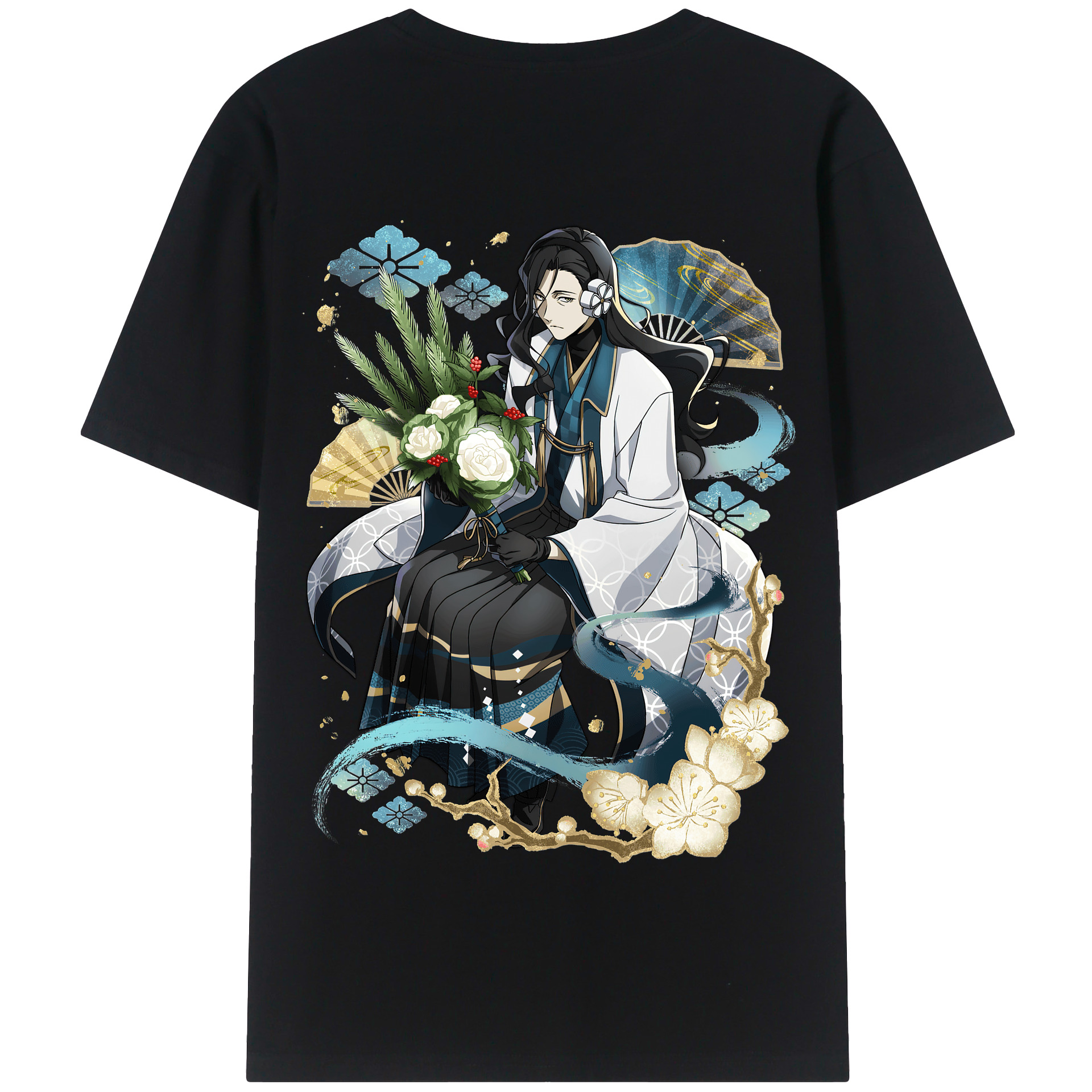 （画像用） 文豪ストレイドッグス Bungo Stray Dogs 綿100％半袖Tシャツ（背面プリント）