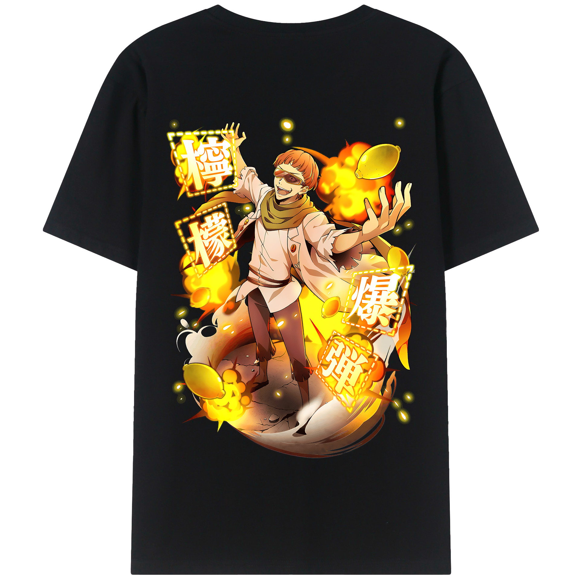 （画像用） 文豪ストレイドッグス Bungo Stray Dogs 綿100％半袖Tシャツ（背面プリント）