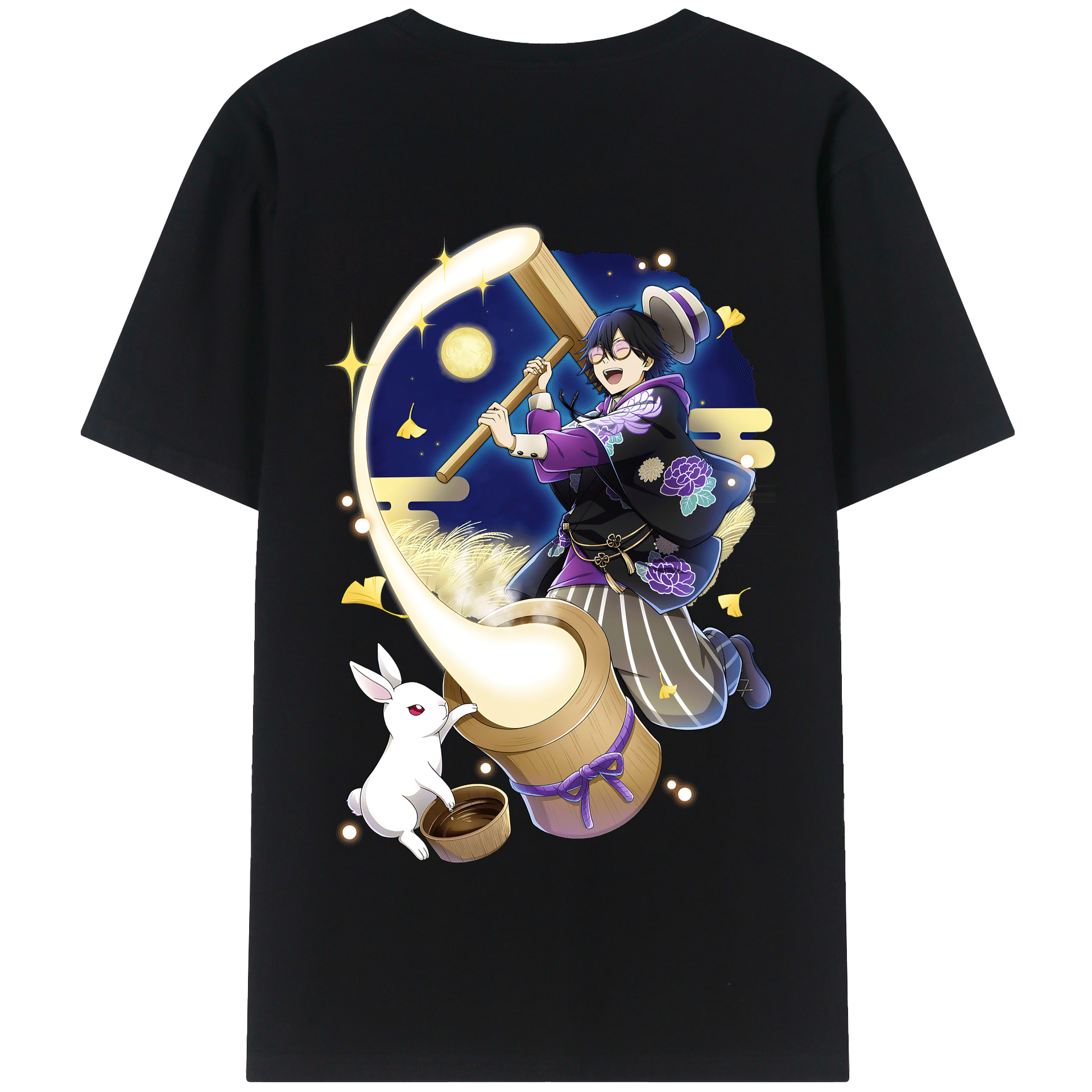 （画像用） 文豪ストレイドッグス Bungo Stray Dogs 綿100％半袖Tシャツ（背面プリント）