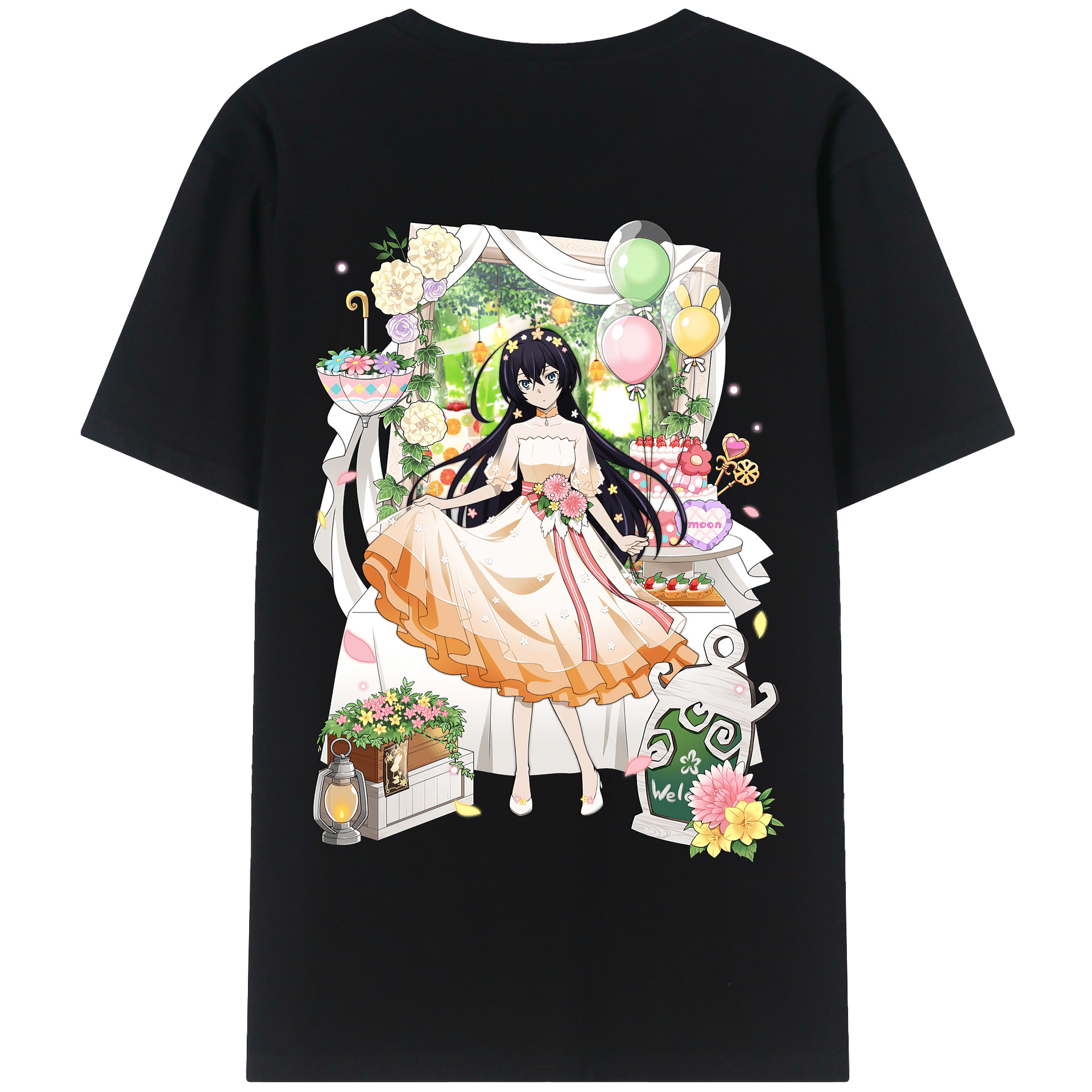 （画像用） 文豪ストレイドッグス Bungo Stray Dogs 綿100％半袖Tシャツ（背面プリント）