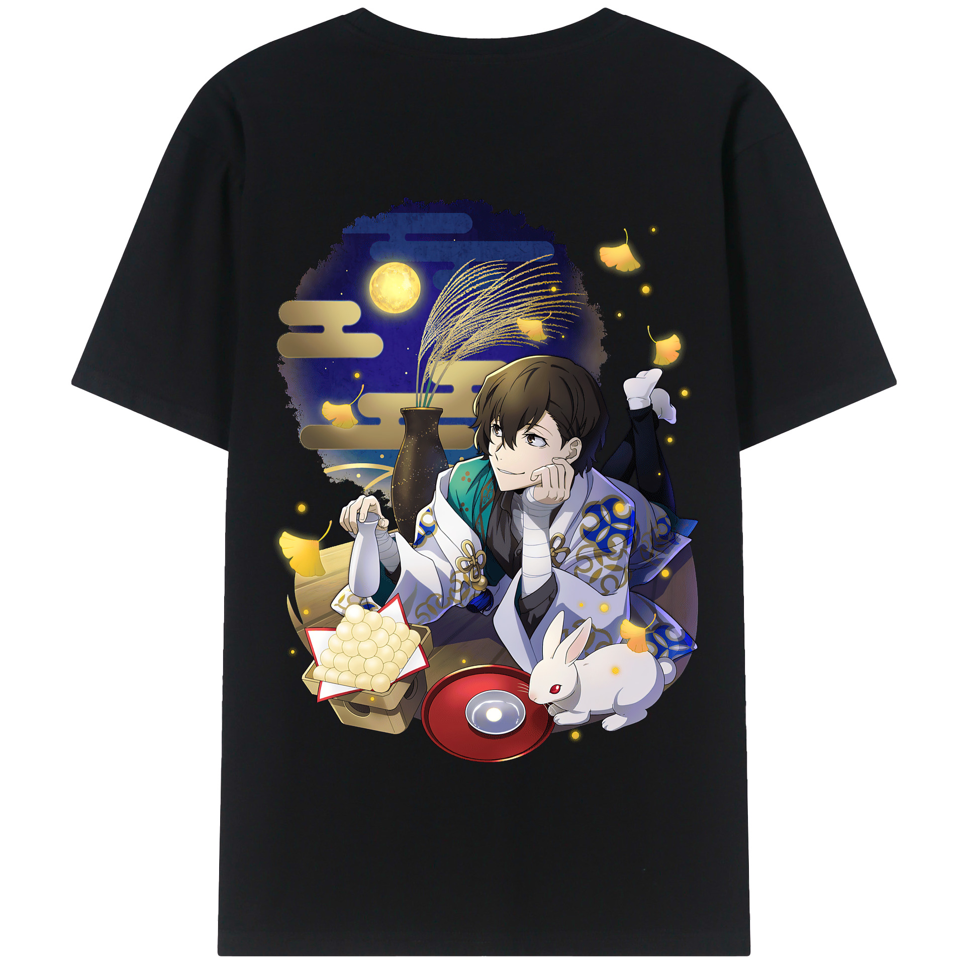 （画像用） 文豪ストレイドッグス Bungo Stray Dogs 綿100％半袖Tシャツ（背面プリント）