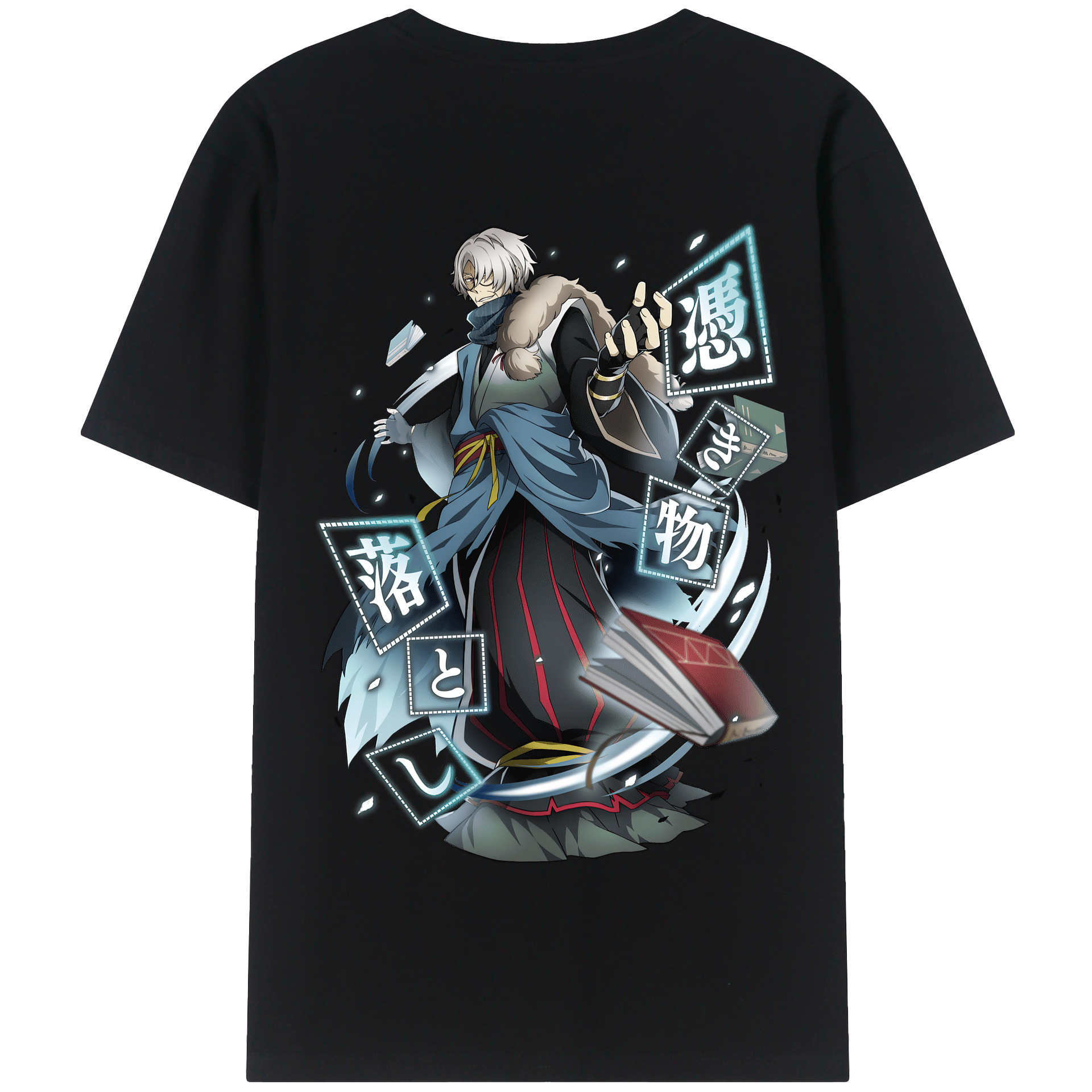 （画像用） 文豪ストレイドッグス Bungo Stray Dogs 綿100％半袖Tシャツ（背面プリント）
