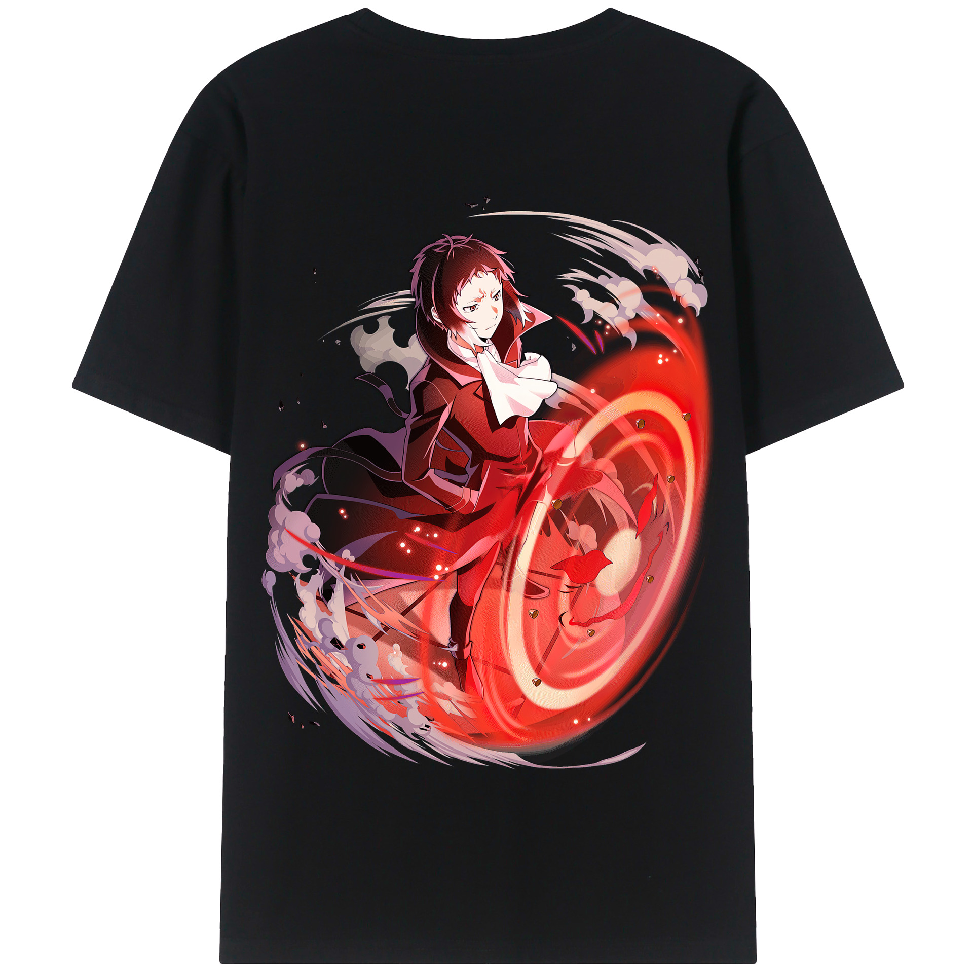 （画像用） 文豪ストレイドッグス Bungo Stray Dogs 綿100％半袖Tシャツ（背面プリント）