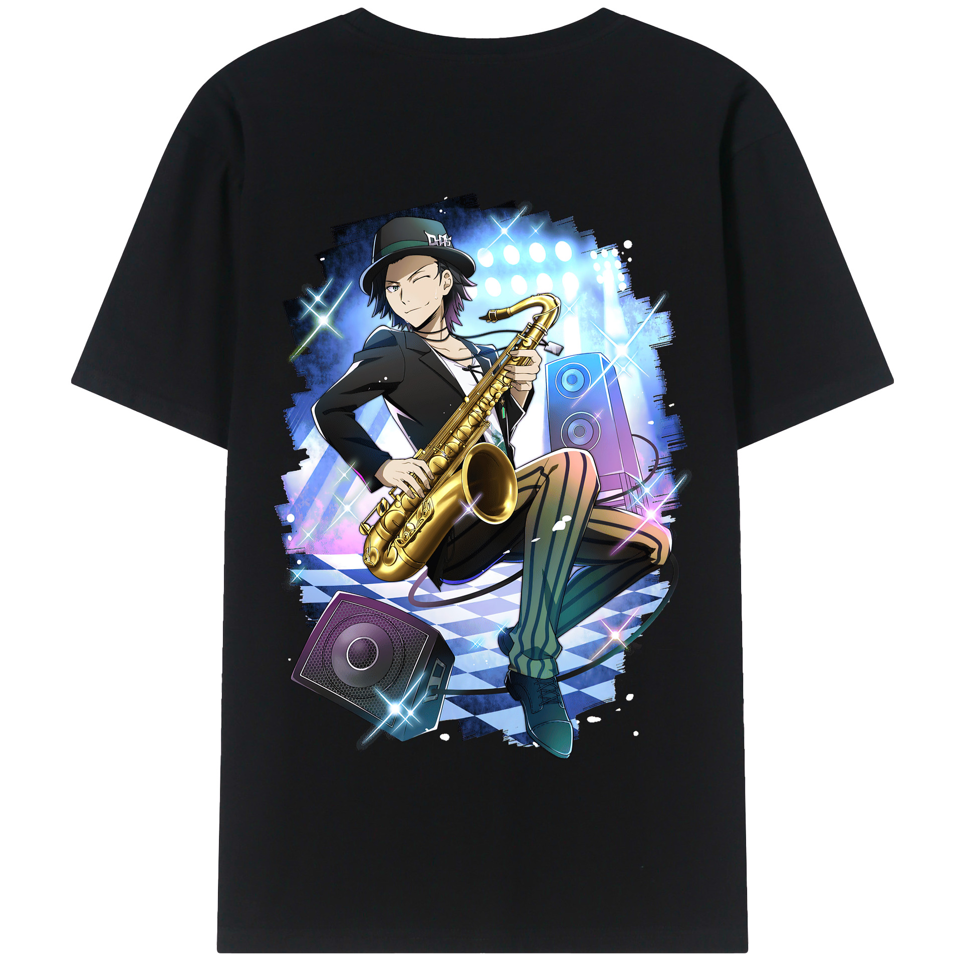 （画像用） 文豪ストレイドッグス Bungo Stray Dogs 綿100％半袖Tシャツ（背面プリント）
