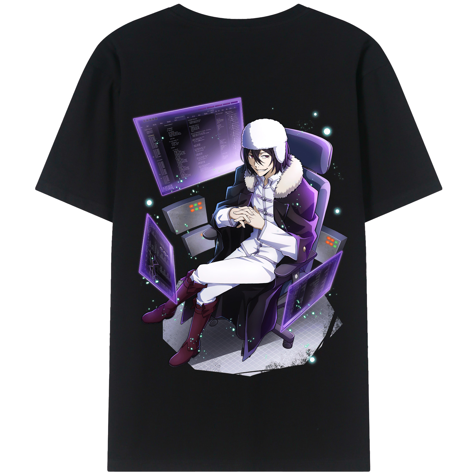 （画像用） 文豪ストレイドッグス Bungo Stray Dogs 綿100％半袖Tシャツ（背面プリント）