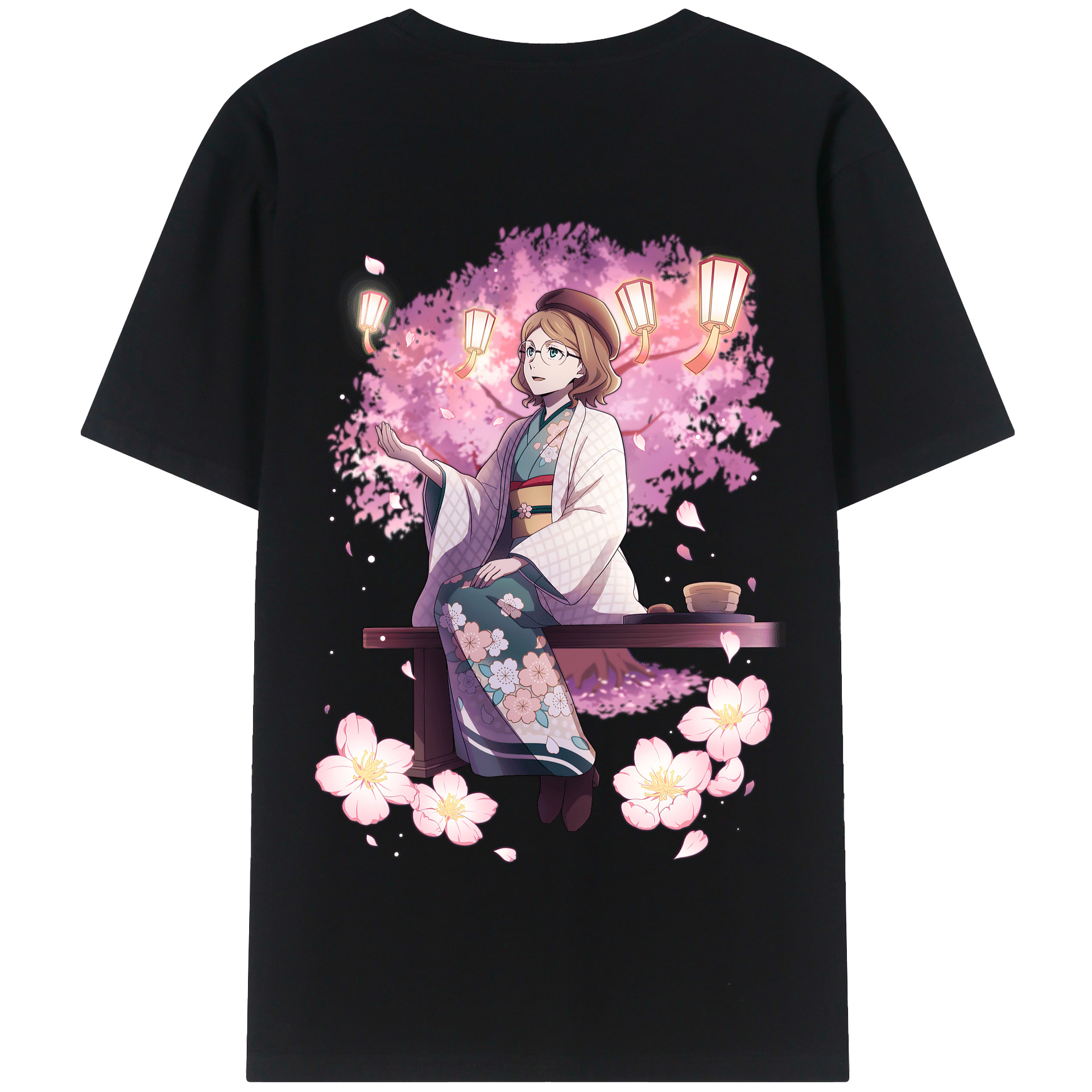 （画像用） 文豪ストレイドッグス Bungo Stray Dogs 綿100％半袖Tシャツ（背面プリント）
