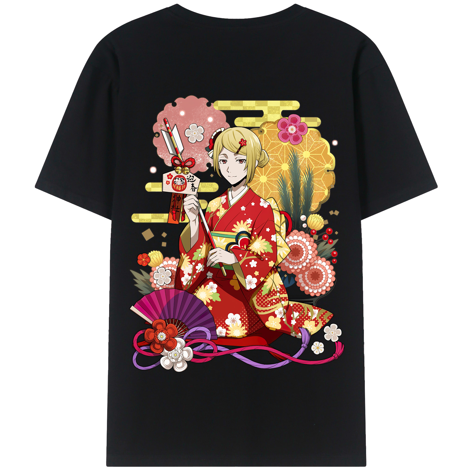 （画像用） 文豪ストレイドッグス Bungo Stray Dogs 綿100％半袖Tシャツ（背面プリント）