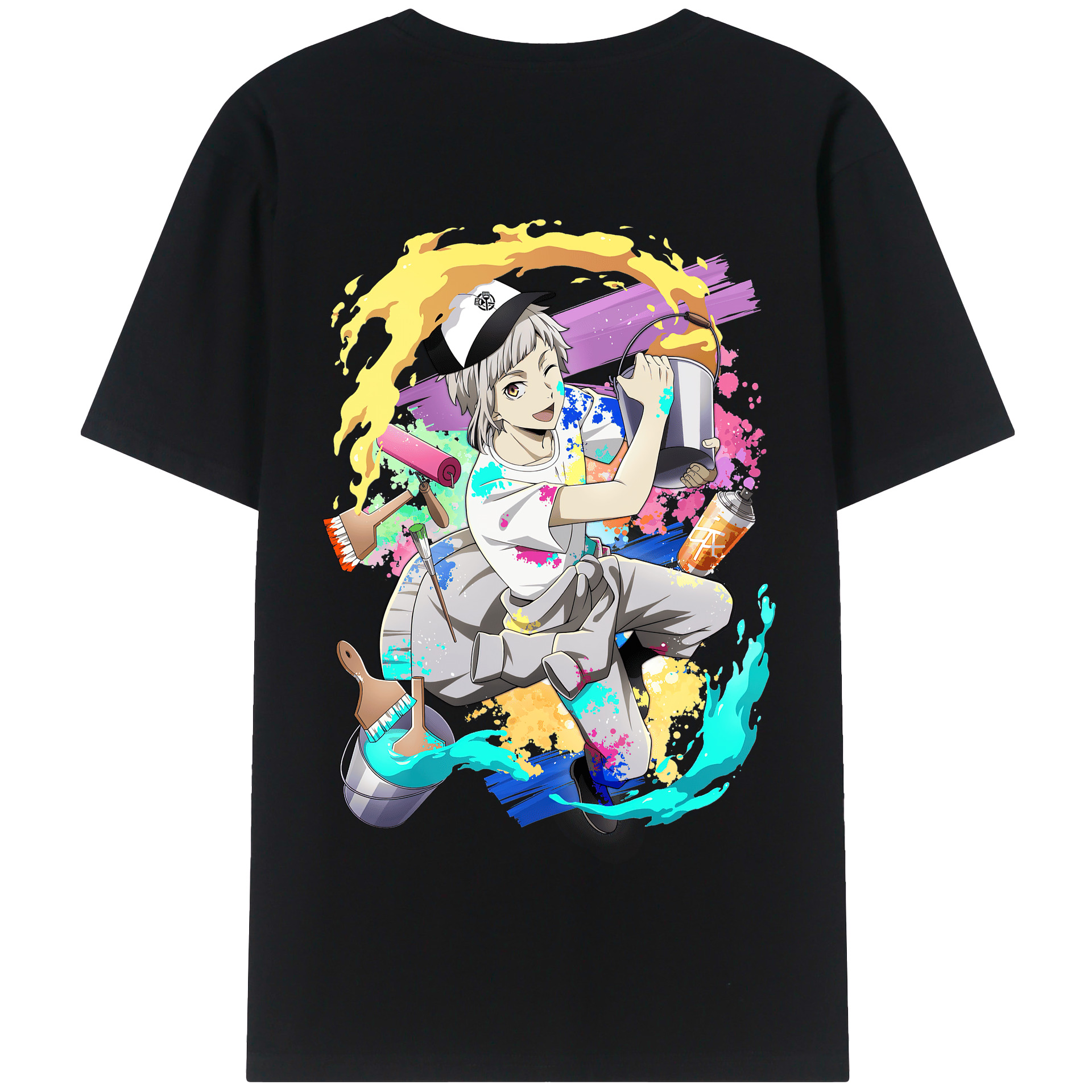 （画像用） 文豪ストレイドッグス Bungo Stray Dogs 綿100％半袖Tシャツ（背面プリント）