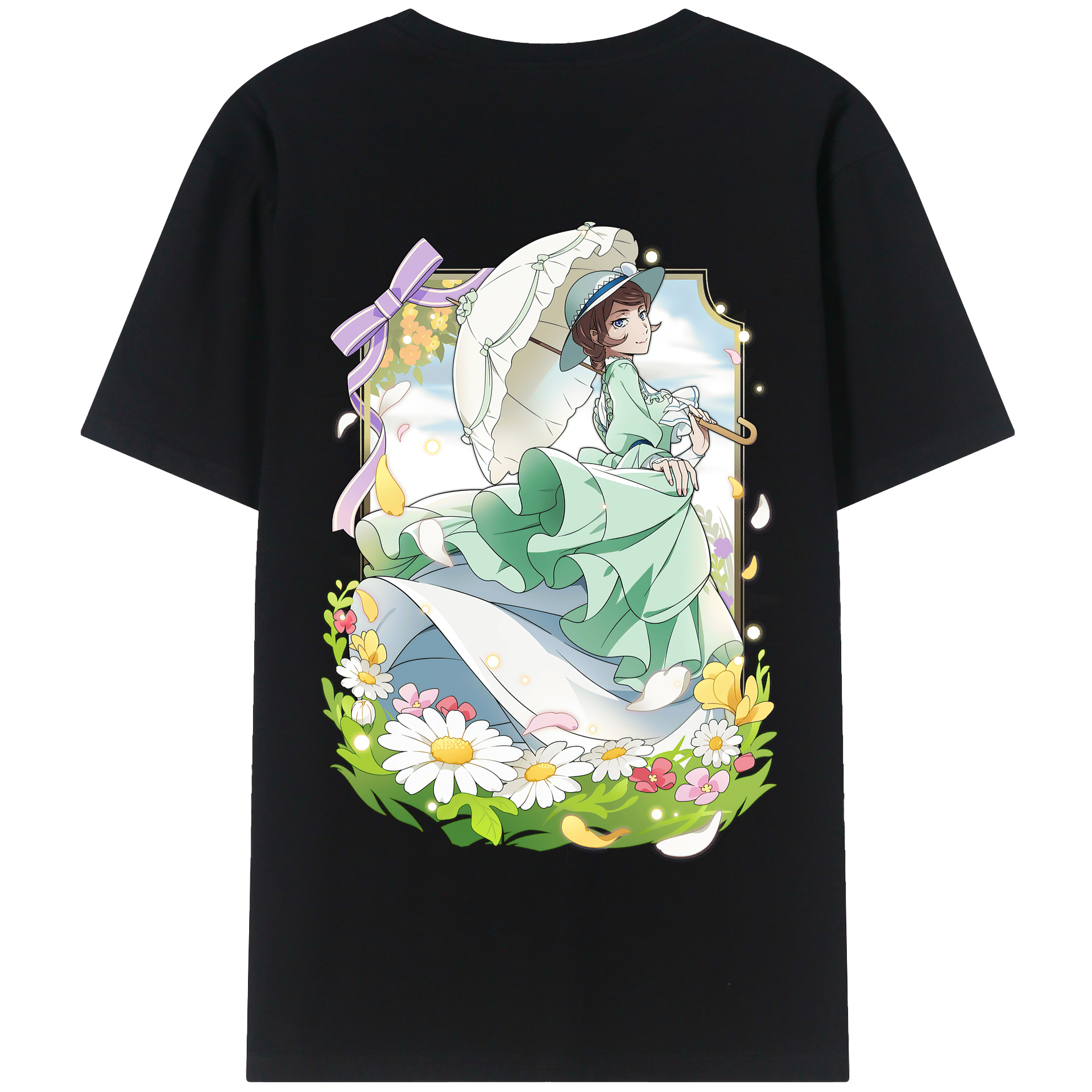 （画像用） 文豪ストレイドッグス Bungo Stray Dogs 綿100％半袖Tシャツ（背面プリント）