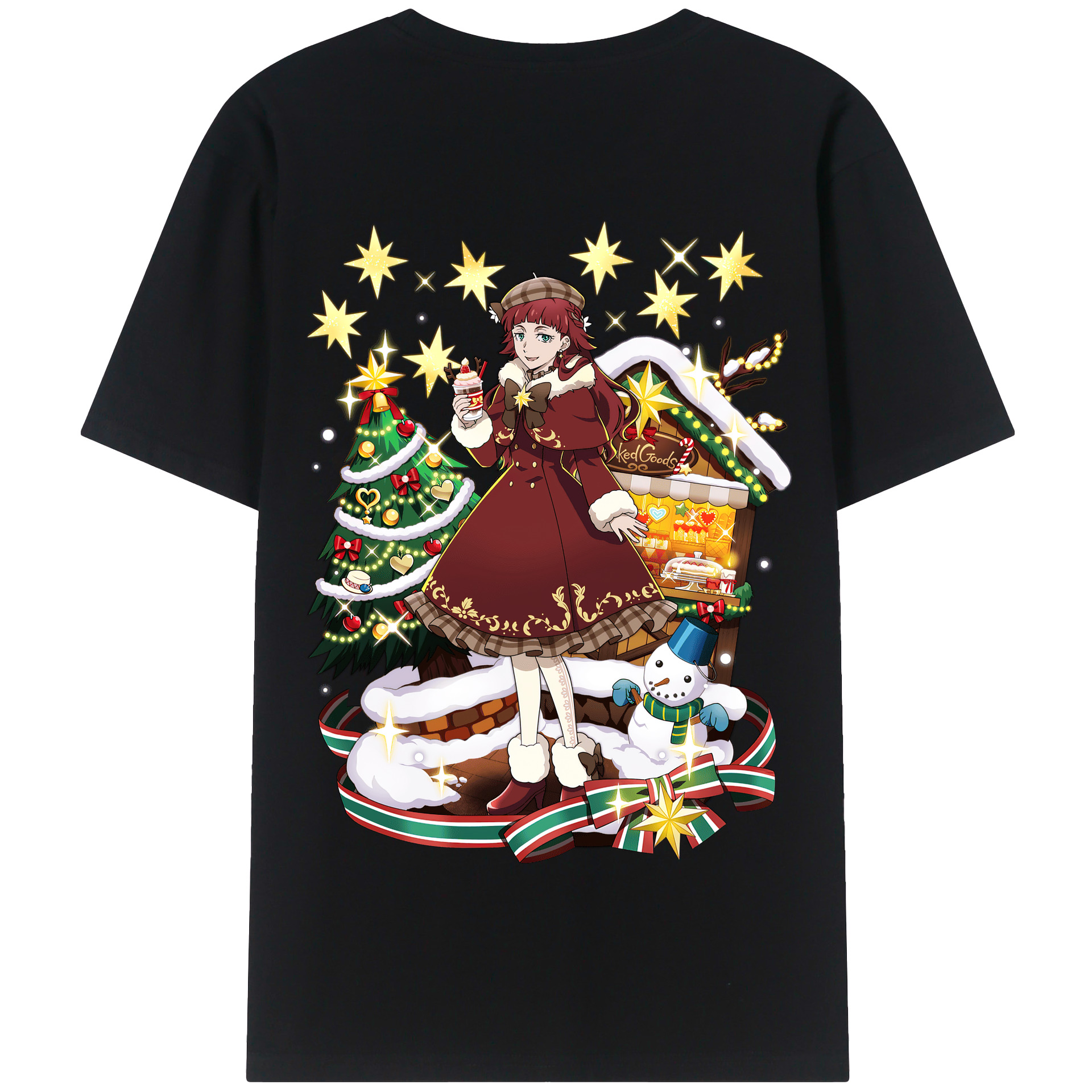 （画像用） 文豪ストレイドッグス Bungo Stray Dogs 綿100％半袖Tシャツ（背面プリント）