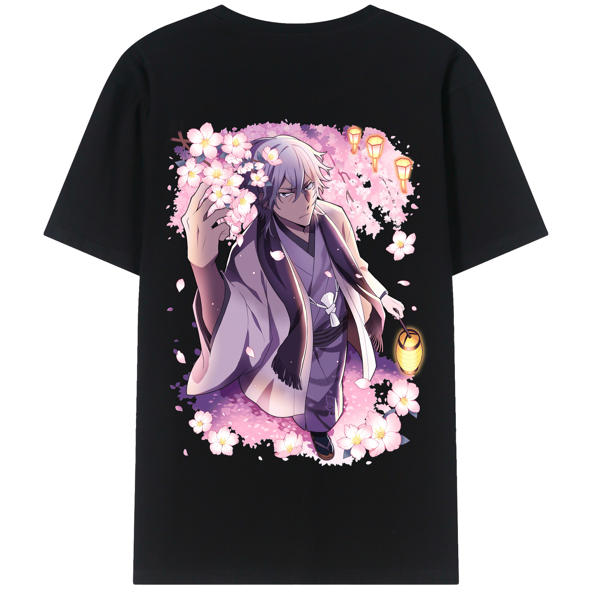 （画像用） 文豪ストレイドッグス Bungo Stray Dogs 綿100％半袖Tシャツ（背面プリント）
