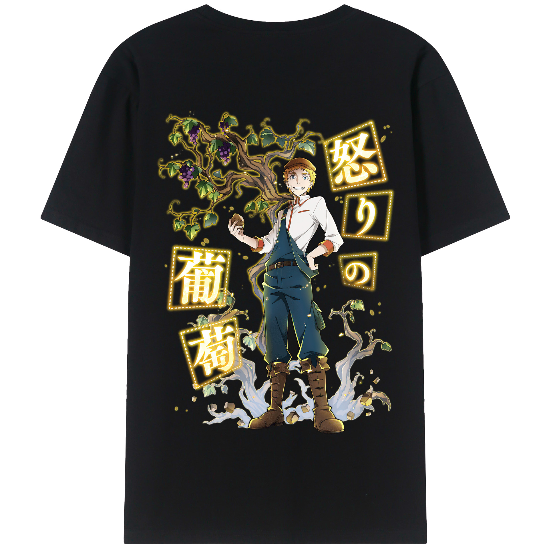 （画像用） 文豪ストレイドッグス Bungo Stray Dogs 綿100％半袖Tシャツ（背面プリント）