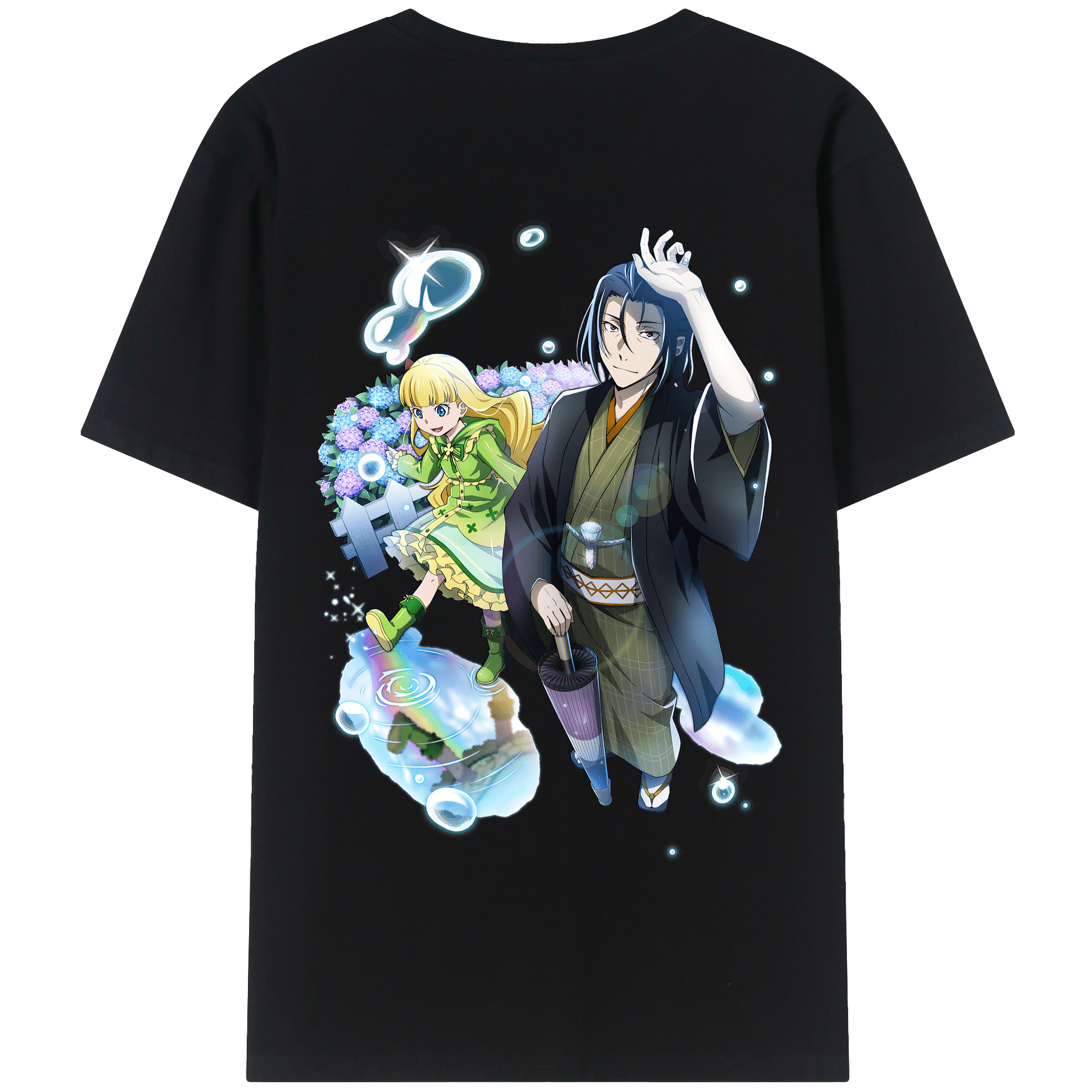 （画像用） 文豪ストレイドッグス Bungo Stray Dogs 綿100％半袖Tシャツ（背面プリント）