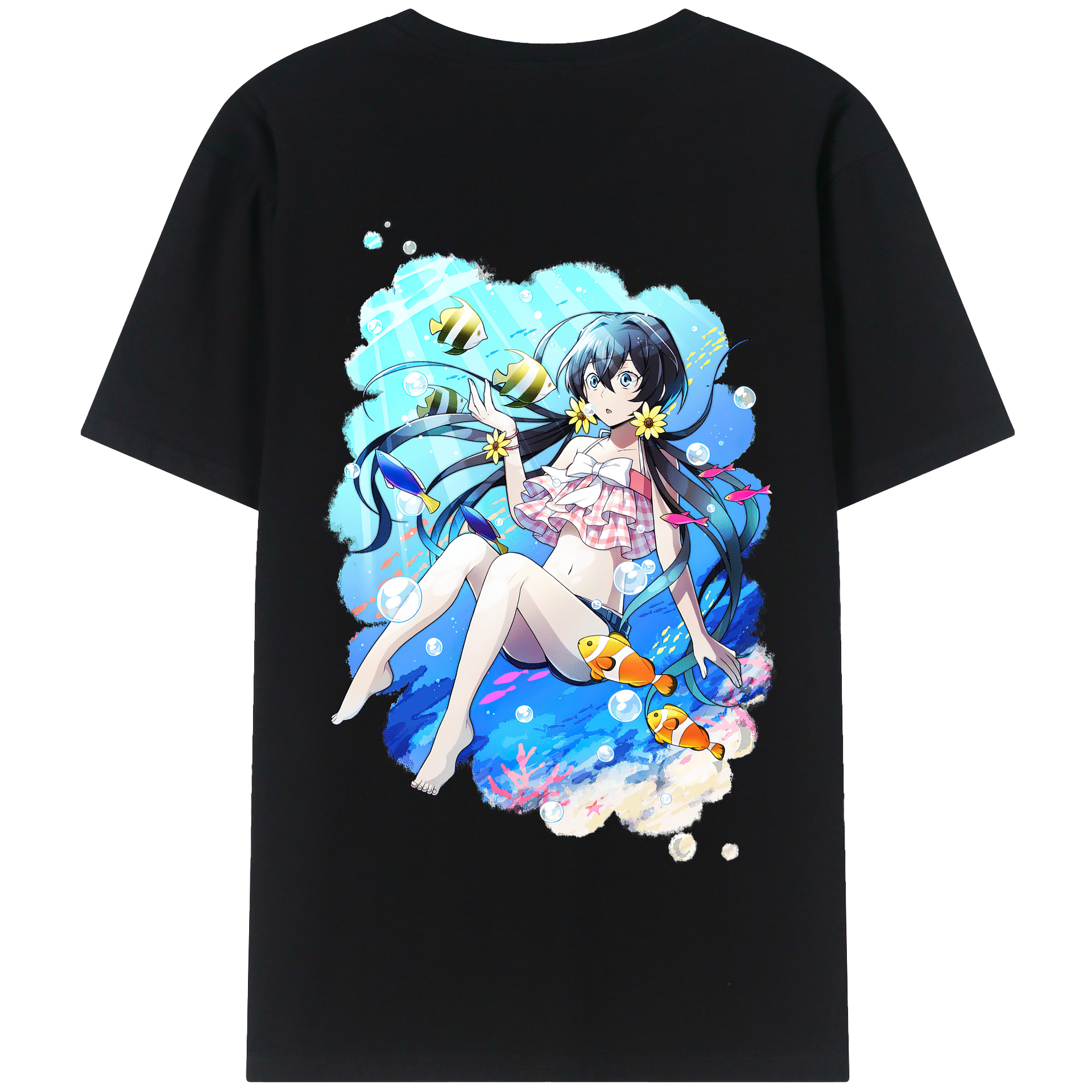 （画像用） 文豪ストレイドッグス Bungo Stray Dogs 綿100％半袖Tシャツ（背面プリント）