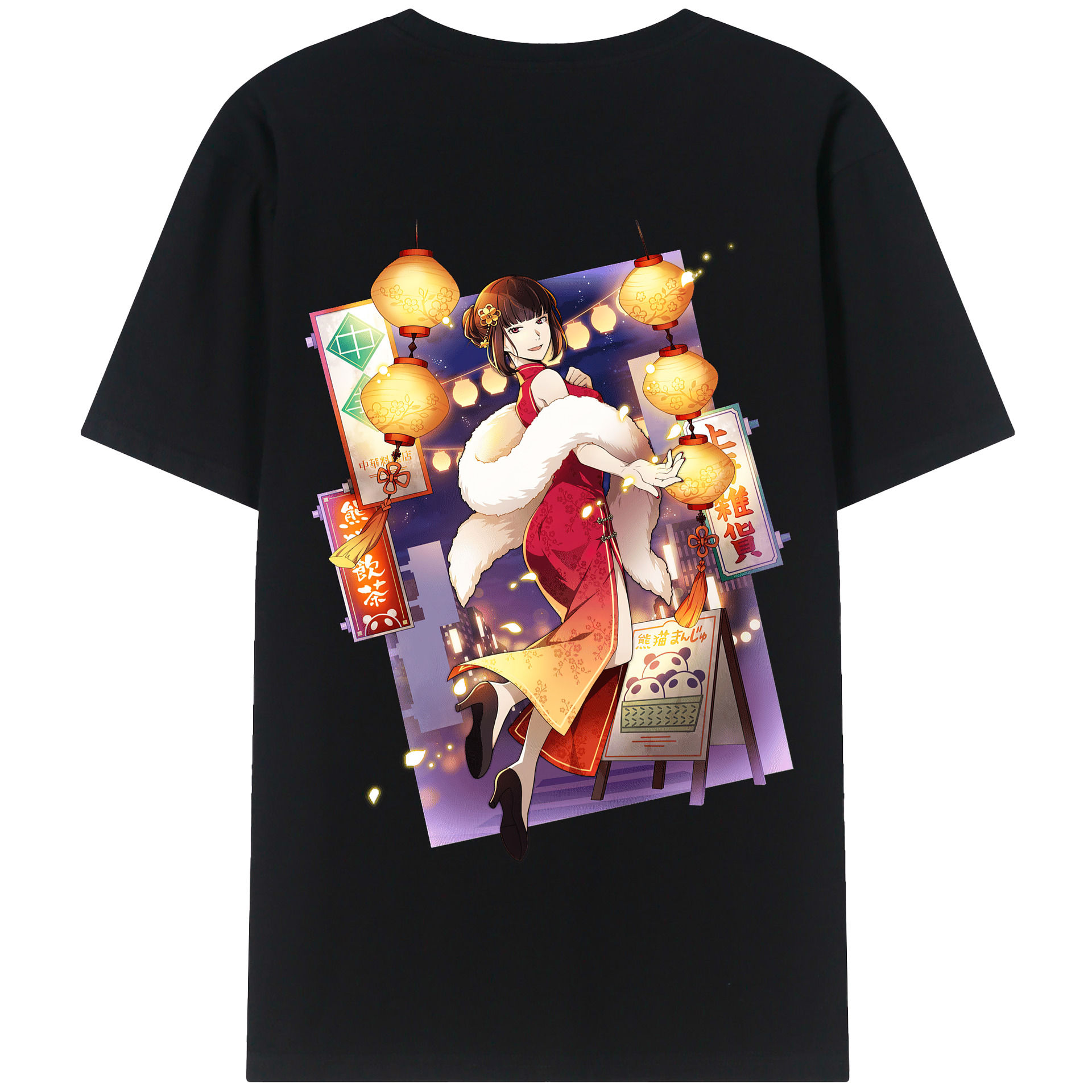 （画像用） 文豪ストレイドッグス Bungo Stray Dogs 綿100％半袖Tシャツ（背面プリント）