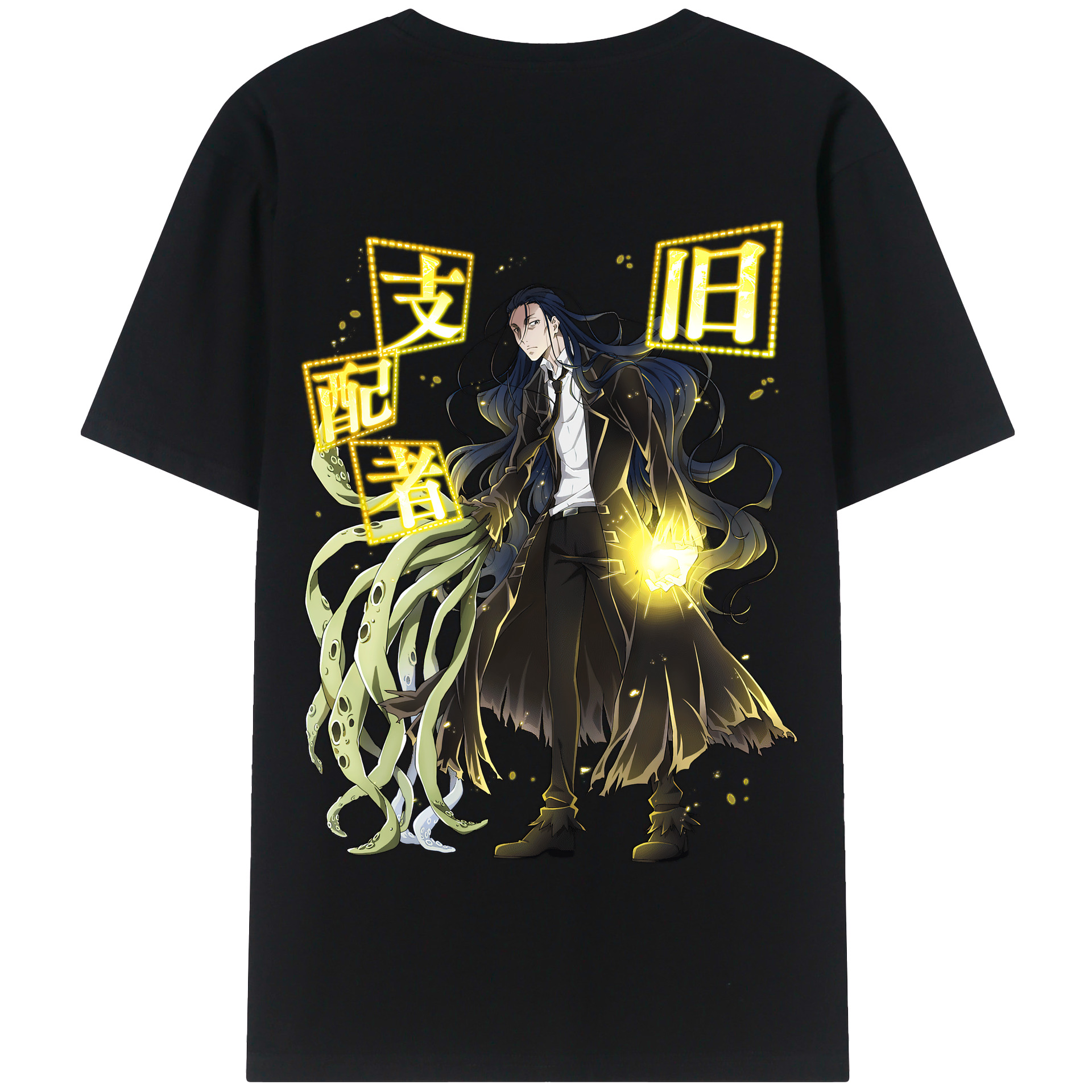 （画像用） 文豪ストレイドッグス Bungo Stray Dogs 綿100％半袖Tシャツ（背面プリント）