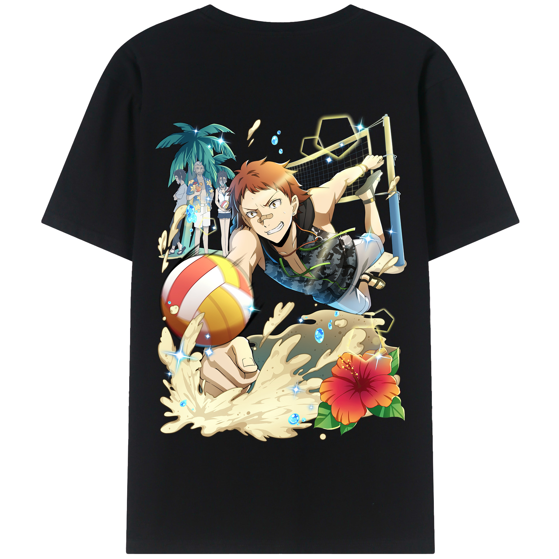 （画像用） 文豪ストレイドッグス Bungo Stray Dogs 綿100％半袖Tシャツ（背面プリント）