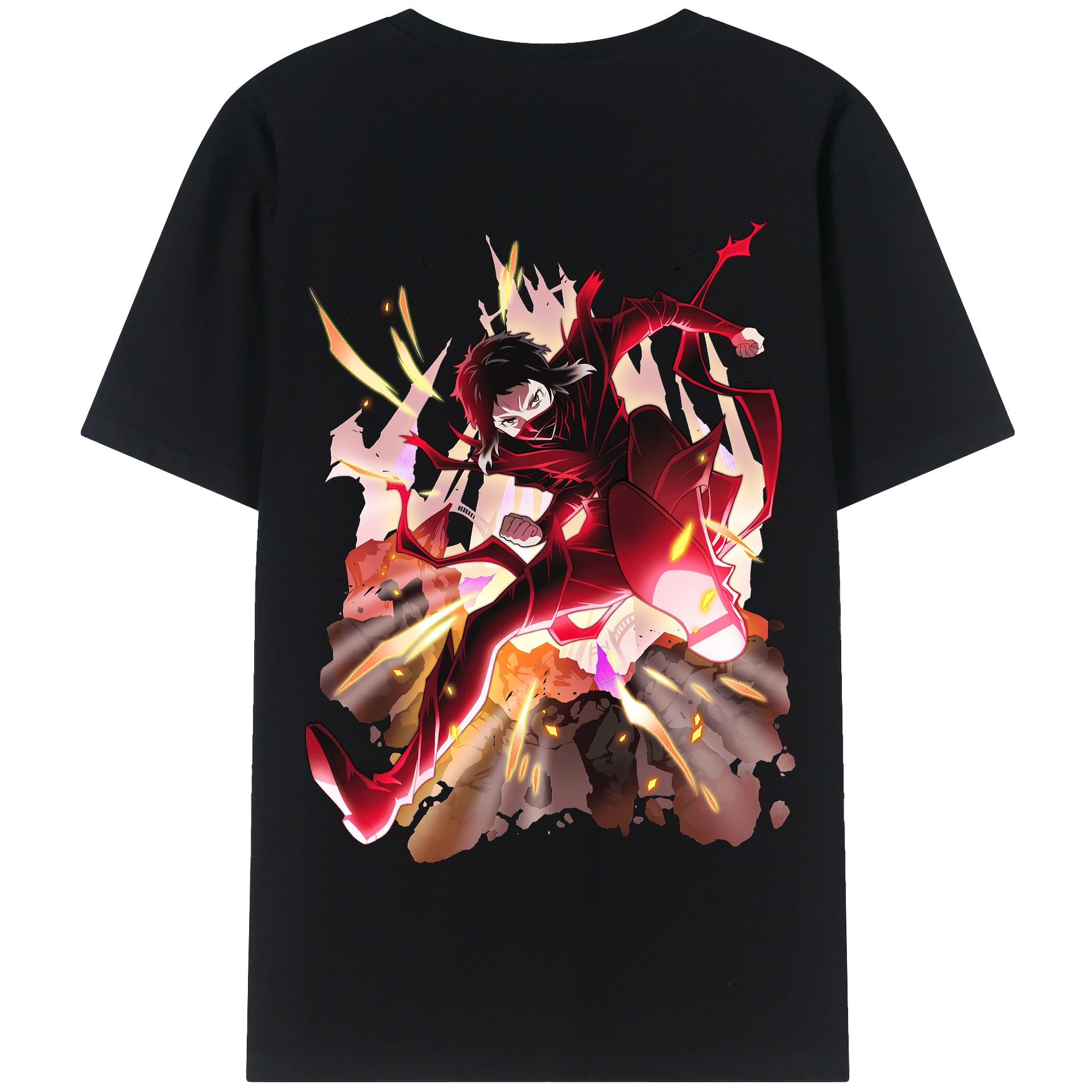 （画像用） 文豪ストレイドッグス Bungo Stray Dogs 綿100％半袖Tシャツ（背面プリント）