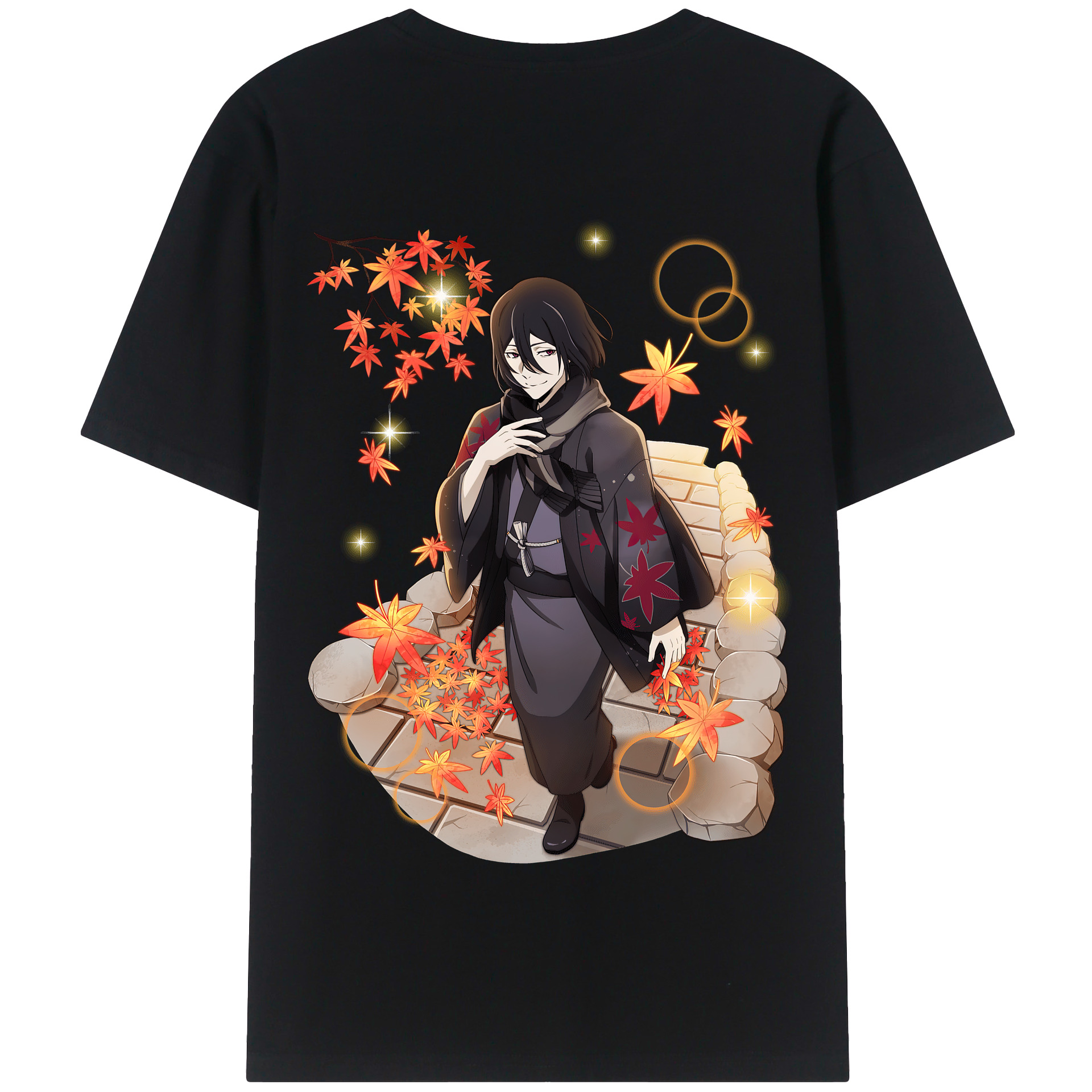 （画像用） 文豪ストレイドッグス Bungo Stray Dogs 綿100％半袖Tシャツ（背面プリント）