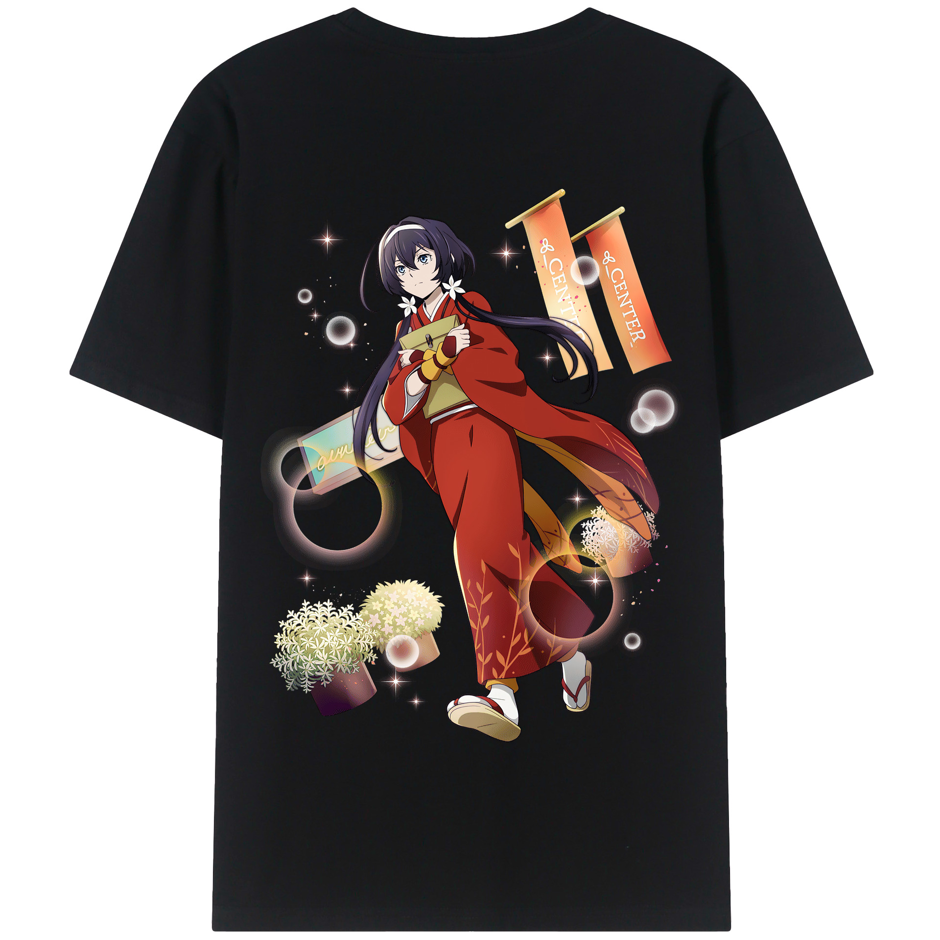 （画像用） 文豪ストレイドッグス Bungo Stray Dogs 綿100％半袖Tシャツ（背面プリント）